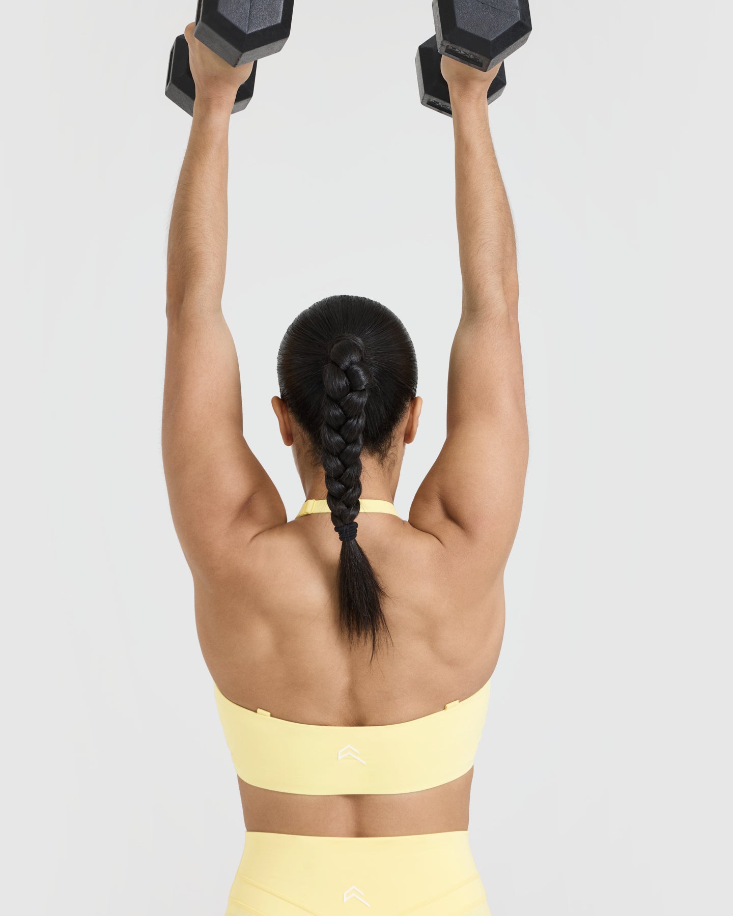 Unified Twist Sports Bra | Sherbert Yellow | High Support Workout Top for Yoga, Running & Gym | Women's Athletic Wear
