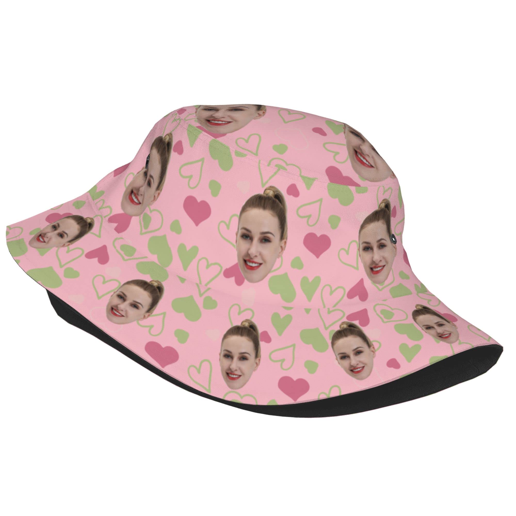 Custom Bucket Hat with Photo - Personalized Funny Summer Sun Hat for Men & Women | Design Your Own Face Print | Perfect for Beach, Outdoor & Festival