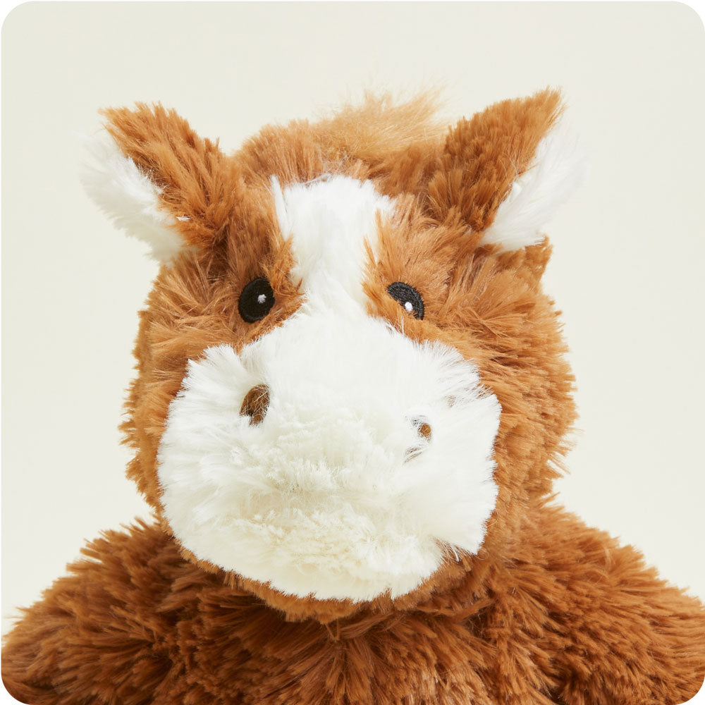 Weighted Heated Stuffed Horse Plush Toy - Cozy Warmies for Relaxation & Stress Relief - Perfect for Kids, Adults & Therapy Use