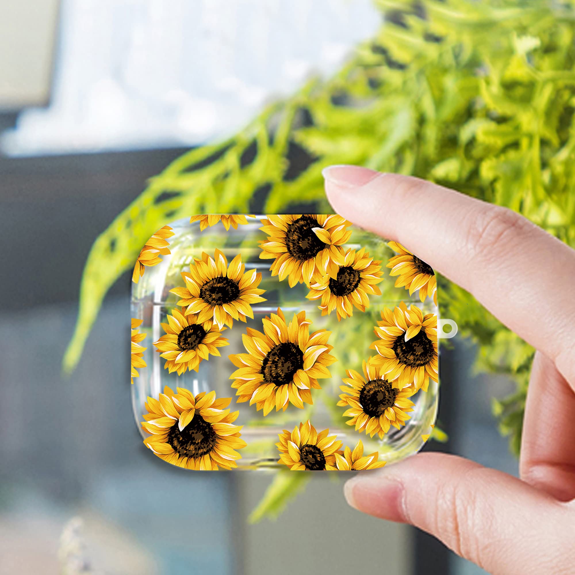 Floral AirPod 3 & Pro Case with Keychain - Soft Protective Cover for Women & Men - Perfect for Travel & Daily Use