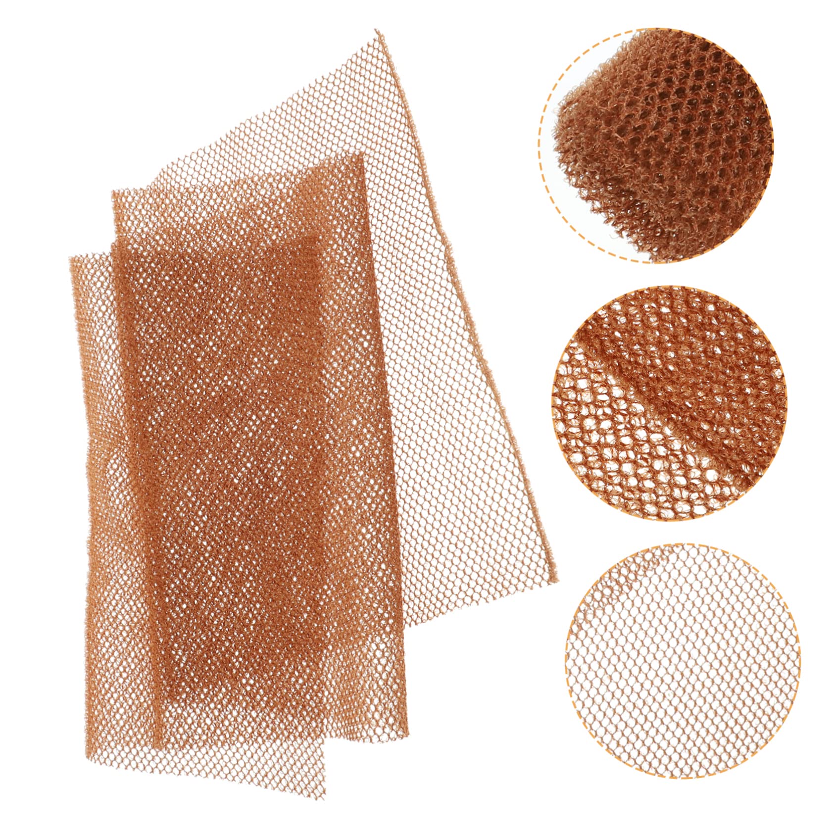 Beavorty 2-Pack African Net Exfoliating Washcloths - Tight Weave Loofah Sponge for Smooth Skin, Body Scrub & Dead Skin Removal - Perfect for Men's Skincare, Bath & Shower Exfoliation