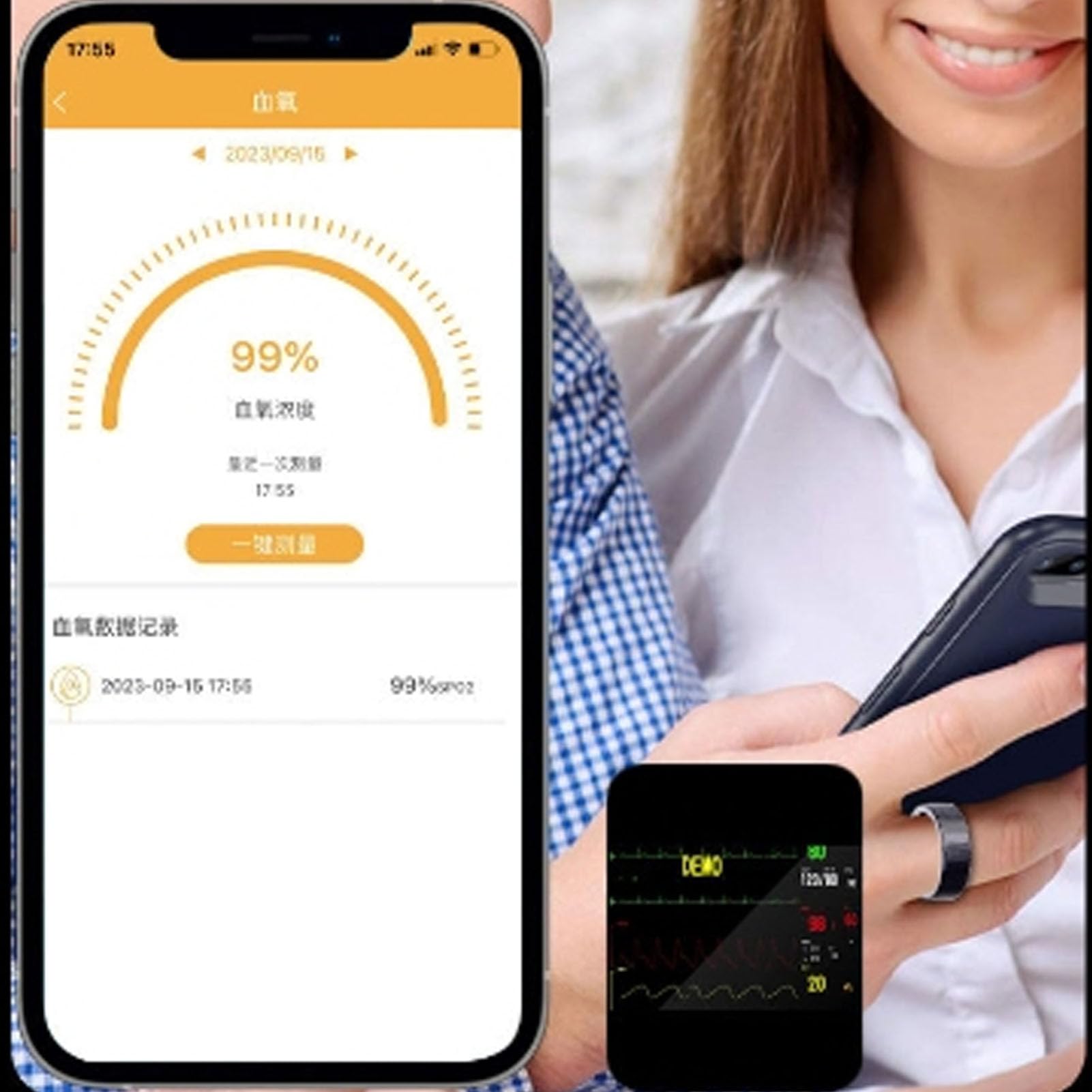 Smart Ring Fitness Tracker - IPX8 Waterproof Sleep & Heart Rate Monitor with Stress Tracking for Men & Women - Perfect for Workouts, Sleep Analysis & Daily Health Monitoring