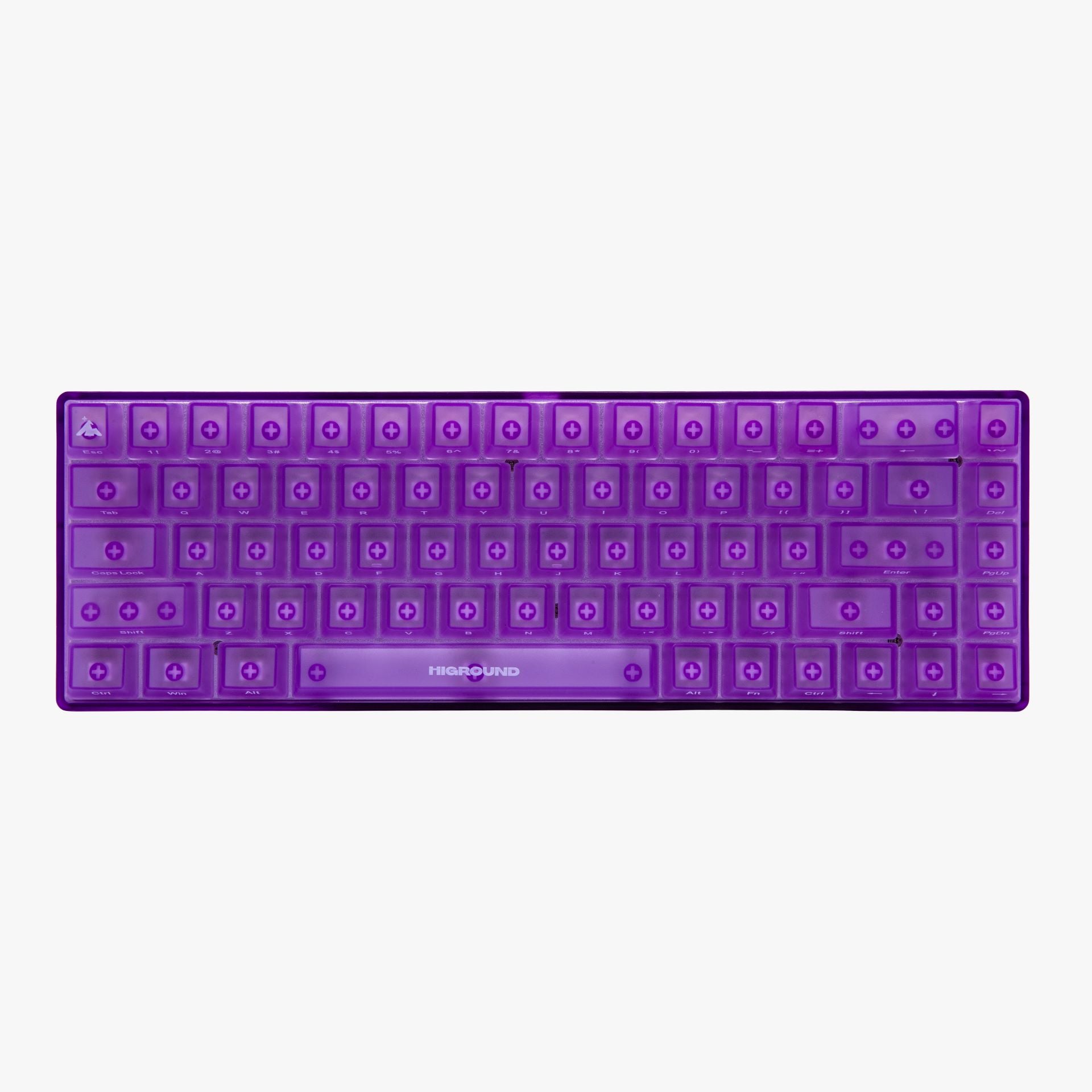 Higround Basecamp 65% Mechanical Gaming Keyboard - AMETHYST (White Flame Switch) | Compact 65% Layout, Hot-Swappable, RGB Backlit for PC & Mac Gamers & Typists