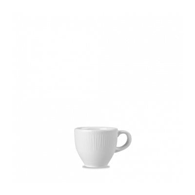 Premium Churchill Bamboo 3.5 Oz White Espresso Cups - Set of 12 | Durable Porcelain Coffee Cups for Espresso, Cappuccino & Latte | Perfect for Home, Cafe & Restaurant Use