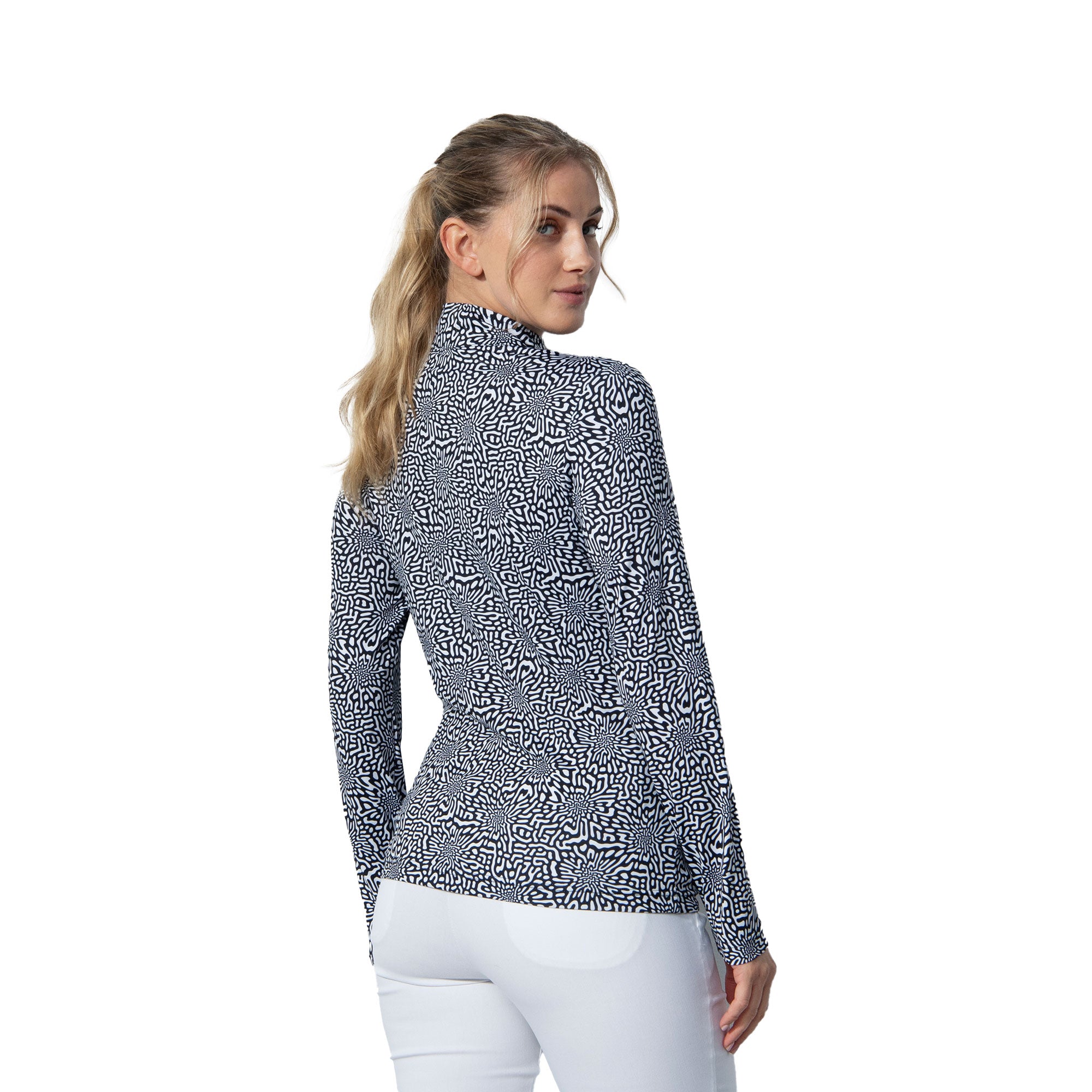 Women's Half Zip Golf Pullover - Breathable & Stylish Daily Sports Kyoto Collection - Perfect for Golf, Running & Outdoor Activities