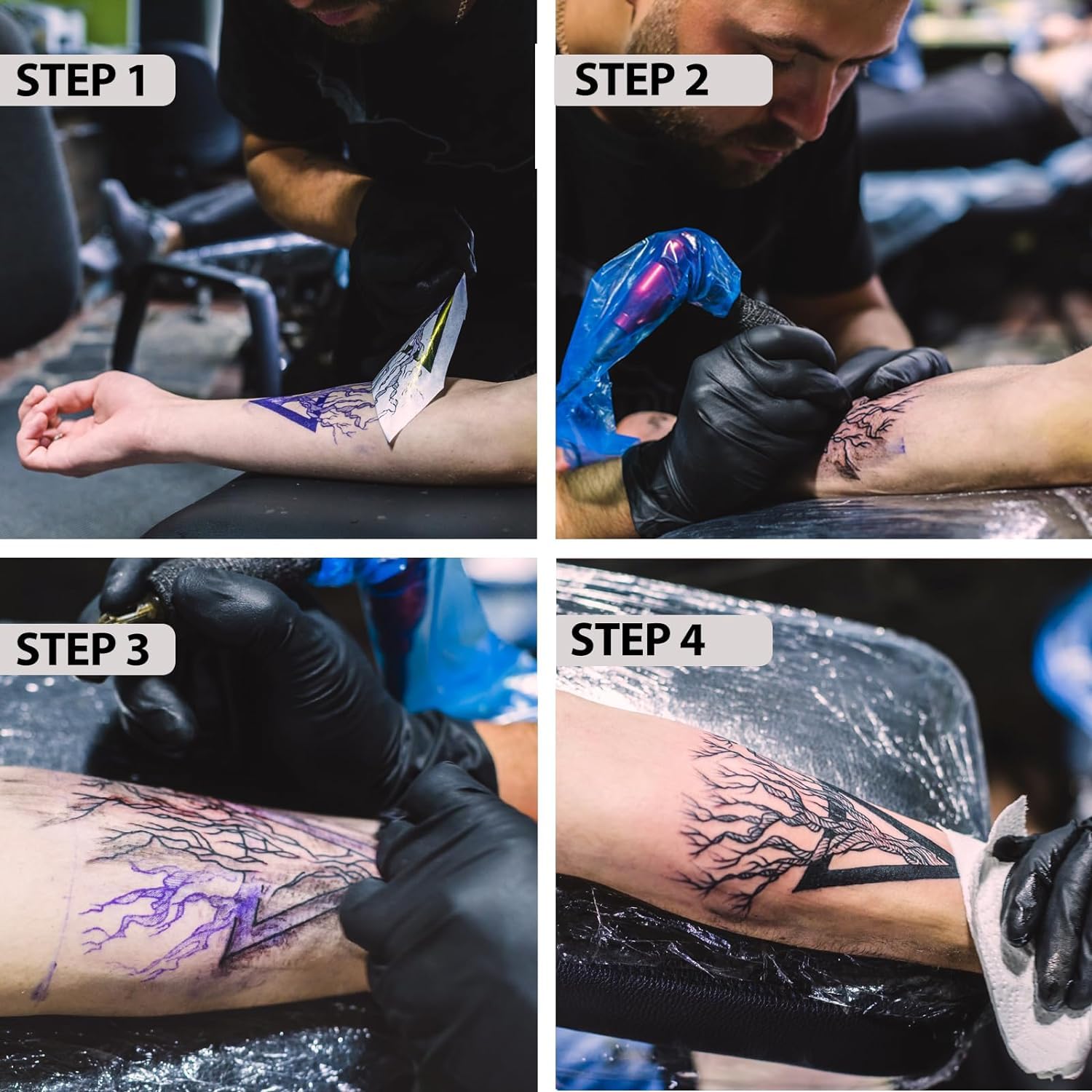 Professional M08F Tattoo Stencil Printer for Artists - Wireless Thermal Transfer Machine Compatible with Phone & PC - Includes 10 Sheets Transfer Paper - Portable Tattoo Design Copier for Studio & Travel Use