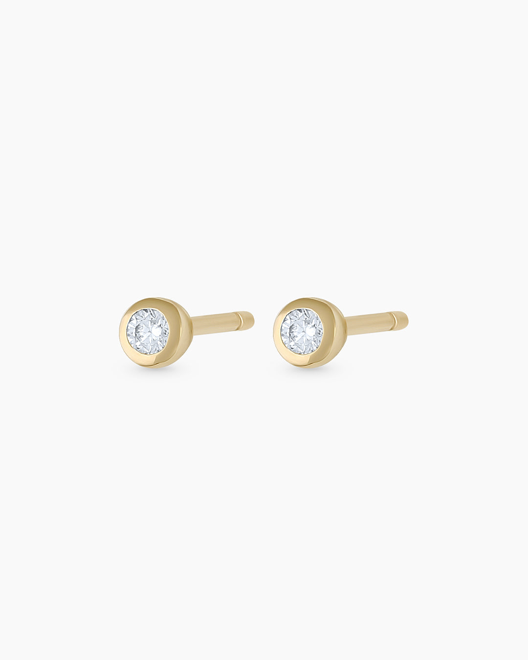 Classic Diamond Stud Earrings for Women - 14K Gold or Sterling Silver - Perfect for Everyday Wear, Gifts & Special Occasions