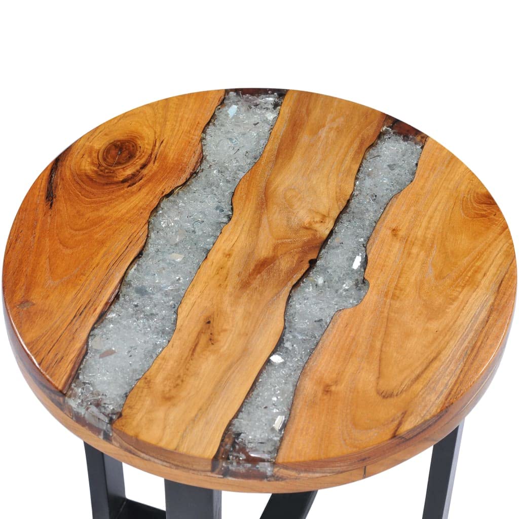 Modern Teak Wood Coffee Table for Living Room - 15.7