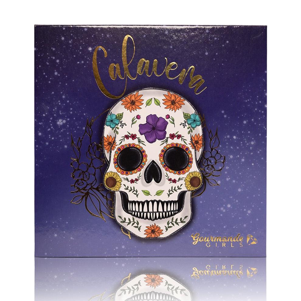 Vibrant Calavera Eyeshadow Palette - 12 Highly Pigmented Colors for Day & Night Makeup Looks | Perfect for Halloween, Dia de los Muertos & Festive Celebrations
