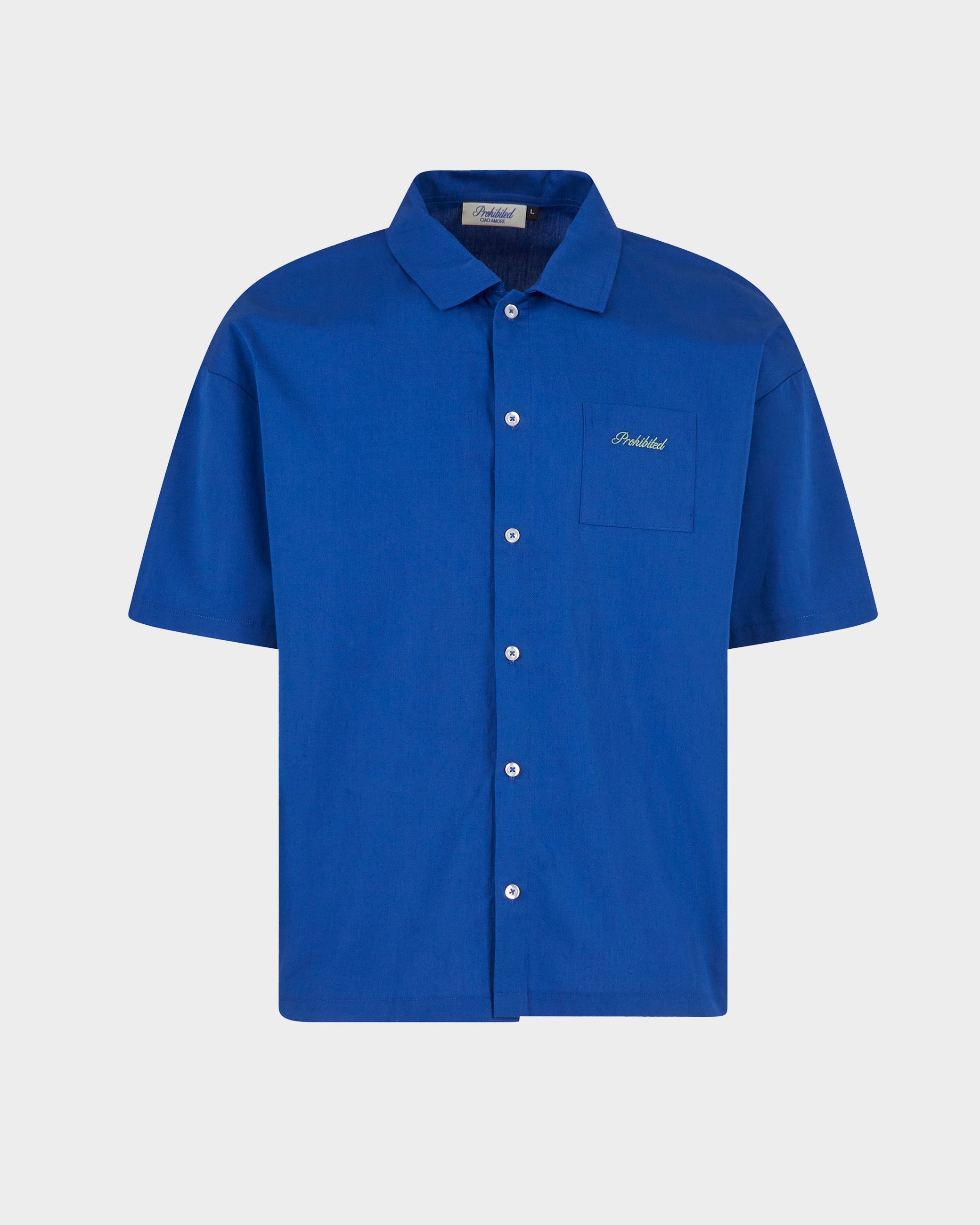 Ciao Amore Blue Shirt for Men - Stylish Casual Button Up Shirt for Everyday Wear, Date Night & Office Outfits