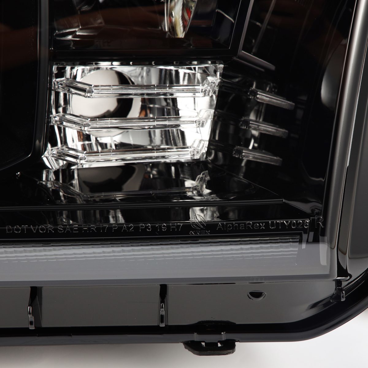 07-13 Toyota Tundra & 08-17 Toyota Sequoia MK II LUXX Series LED Projector Headlights - Alpha Black with Level Adjuster - High Performance Lighting for Night Driving and Off-Road Adventures