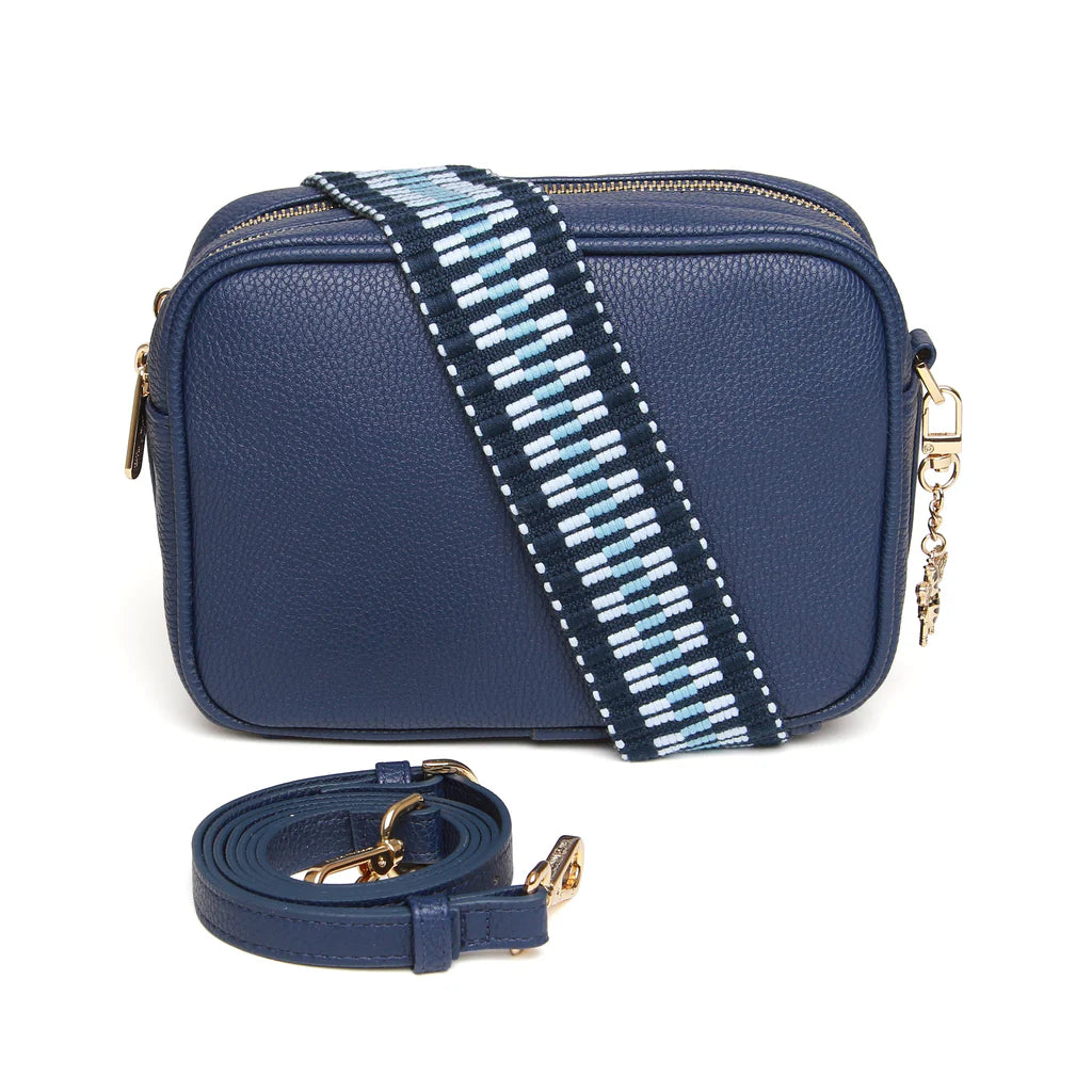 Alice Wheeler Soho Camera Crossbody Bag for Women - Stylish Navy Blue Leather Shoulder Purse - Perfect for Travel, Street Photography & Everyday Use