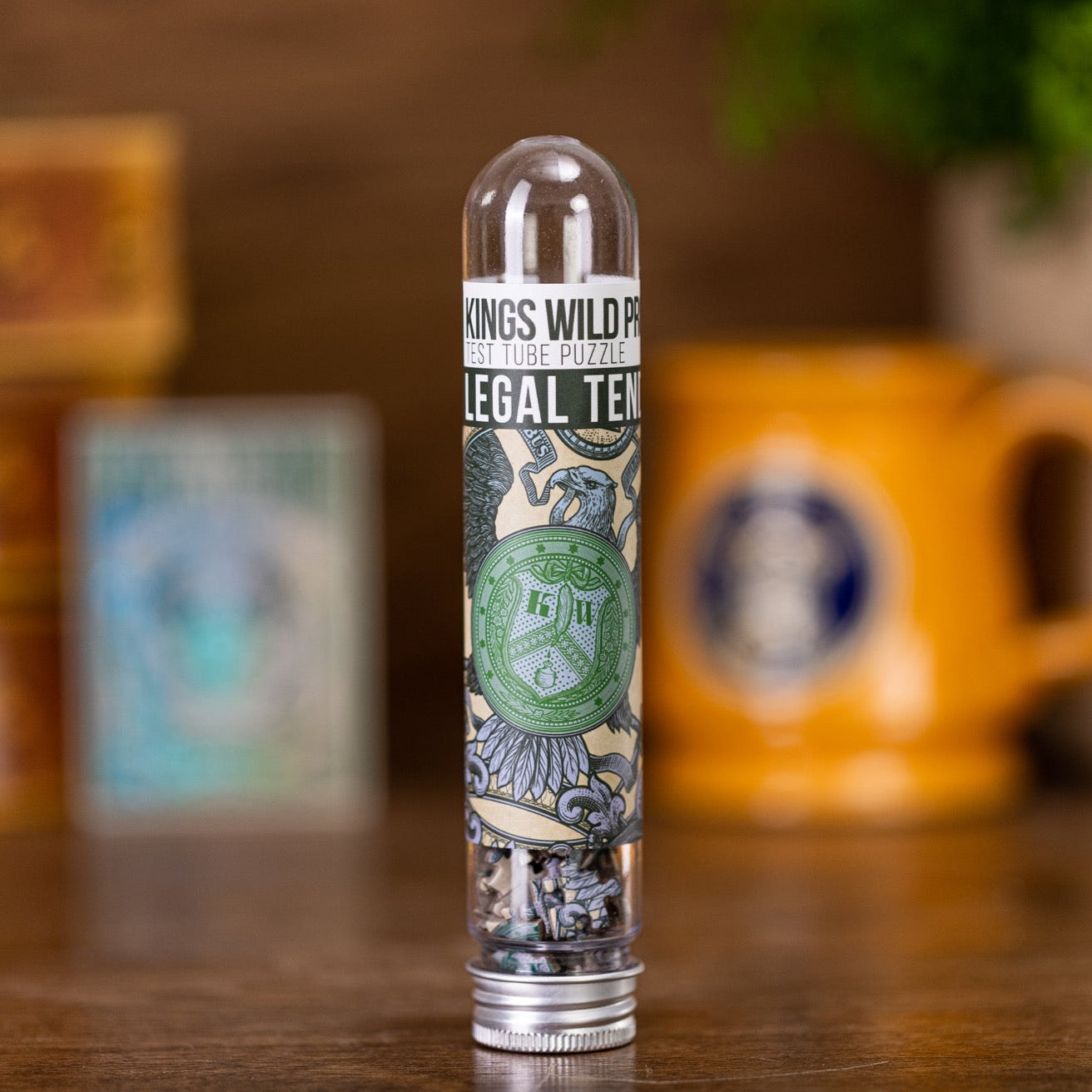 Legal Tender Test Tube Puzzle - Fun Brain Teaser & Coin Holder - Perfect for Office Desk, Gifts & STEM Learning Activities