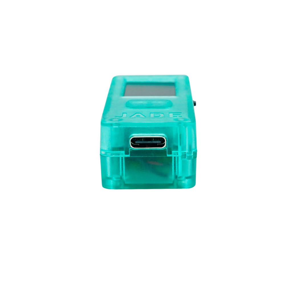 Blockstream Jade - Secure Bitcoin Hardware Wallet with Camera, Bluetooth & USB-C - 240mAh Battery for Offline Crypto Storage (Transparent Green) - Ideal for Cold Storage & Safe Bitcoin Transactions