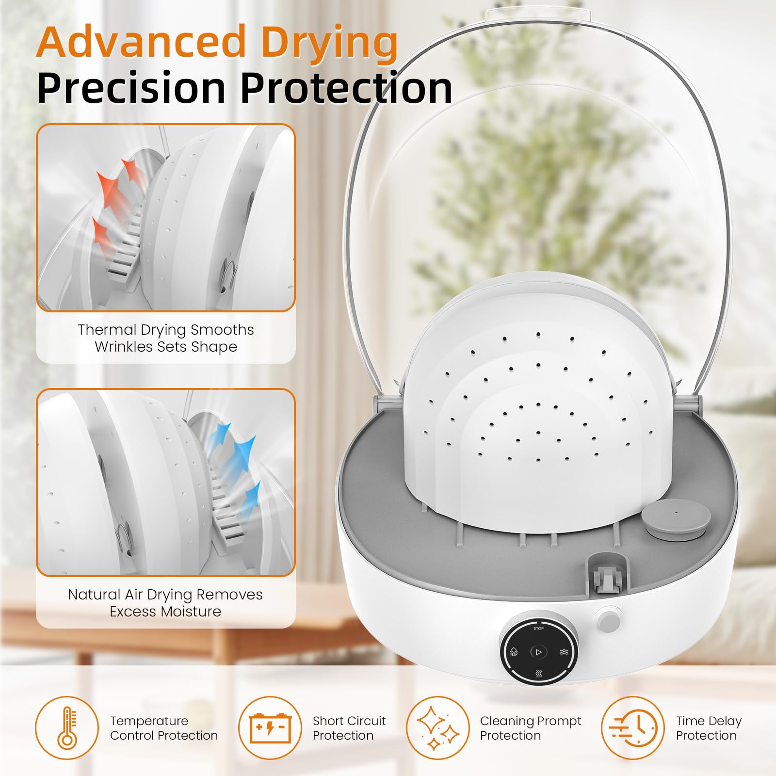Arien Automatic Hat Shaper & Cleaner Machine - Steam Cleaning, Ironing & Drying for Baseball Caps, Bucket Hats - Restores Misshapen Hats - Perfect for Home, Travel & Hat Care Businesses