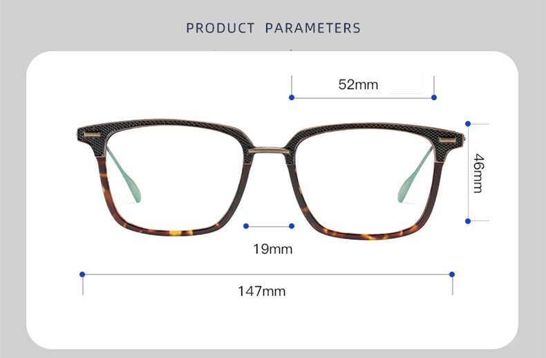 Stylish Black Unisex Titanium Square Full Rim Eyeglasses 42085 - Perfect for Work, Reading & Fashion