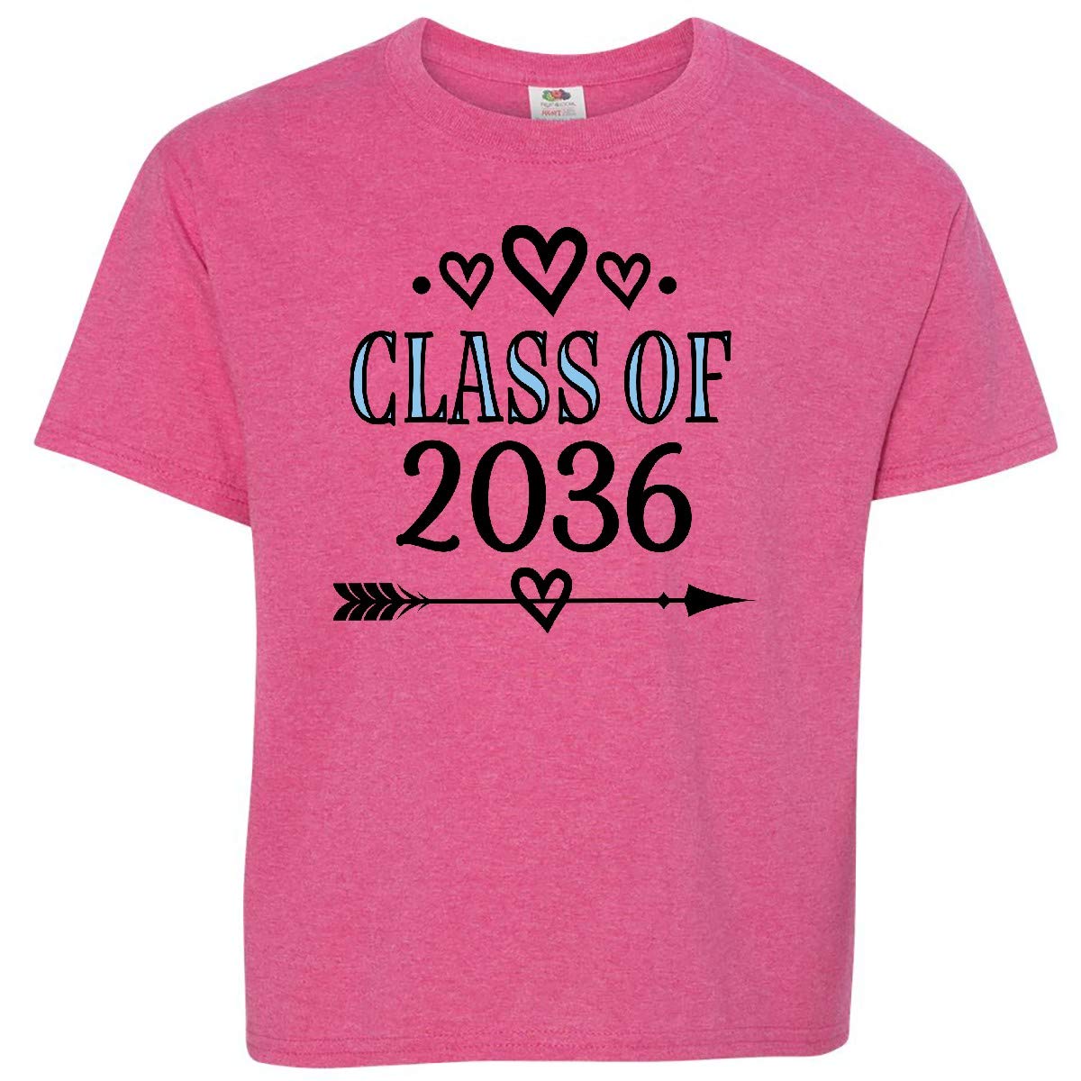 Inktastic Class of 2036 Graduation T-Shirt for Kids - Comfortable Youth Tee for School Celebrations, Kindergarten Graduation & Future Achievements