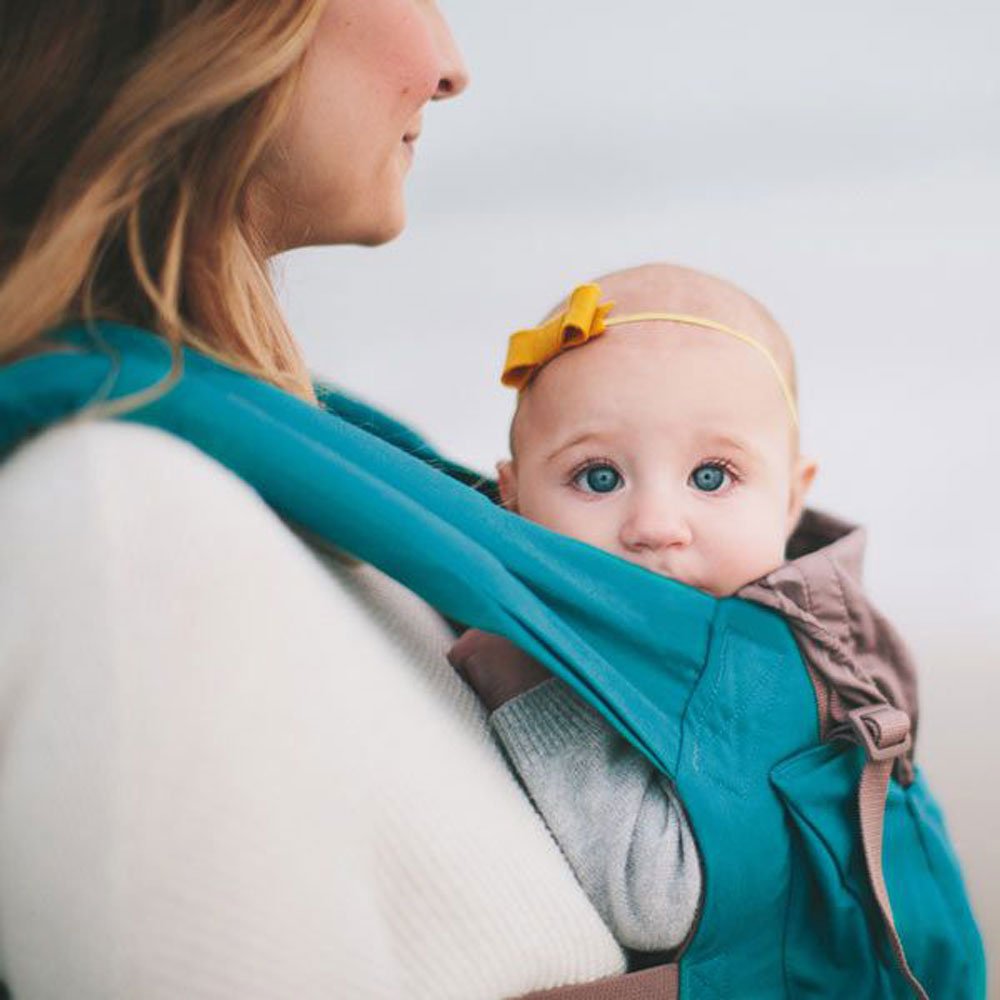 ERGObaby Original Baby Carrier - Soft & Comfortable Infant Carrier for Newborn to Toddler (Teal) | Perfect for Hands-Free Parenting, Travel, Hiking & Everyday Use