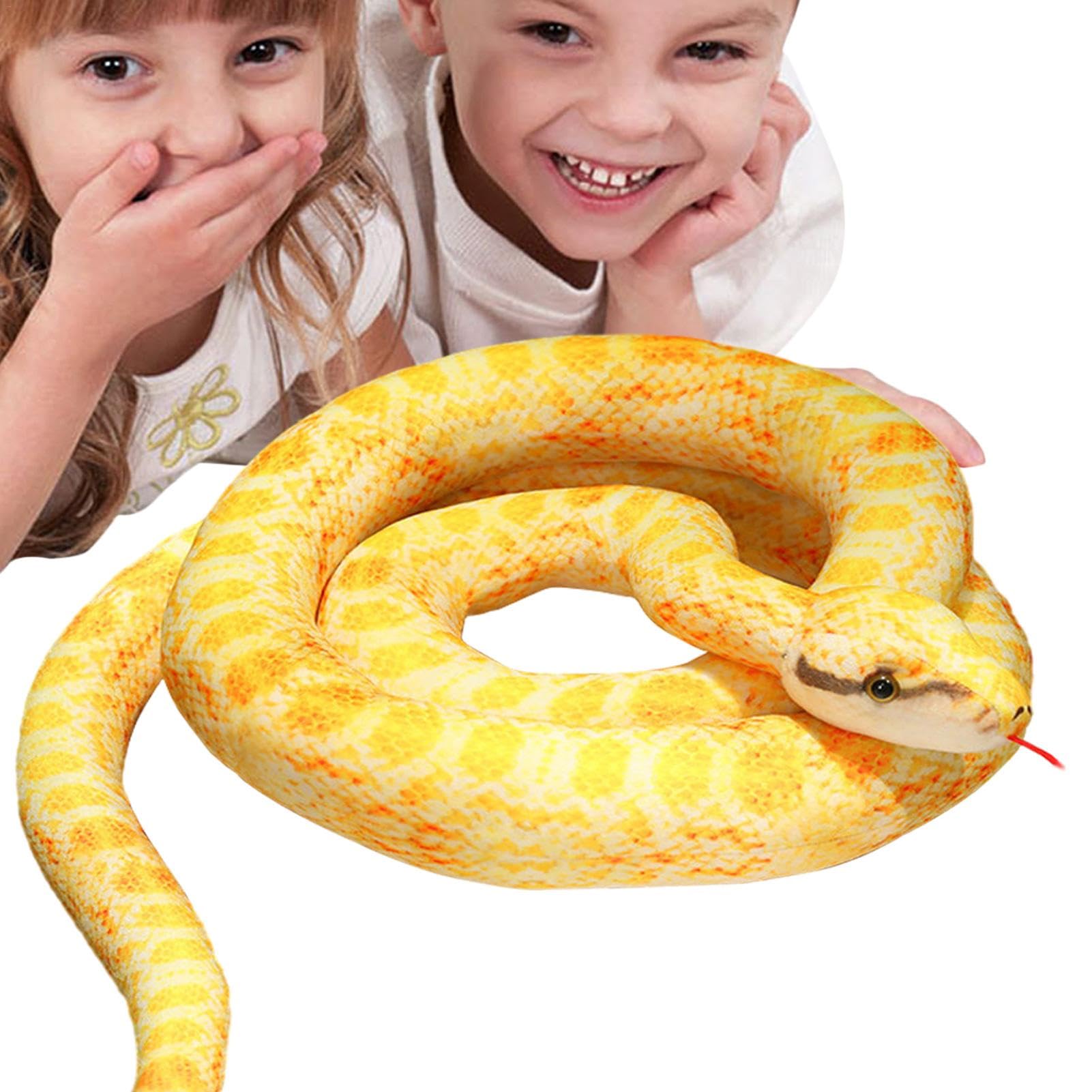 110cm Ultra Soft Realistic Boa Constrictor Plush Snake Stuffed Animal - Large Cuddly Toy for Kids & Adults, Perfect for Birthday Gifts, Nursery Decor & Reptile Lovers Collection