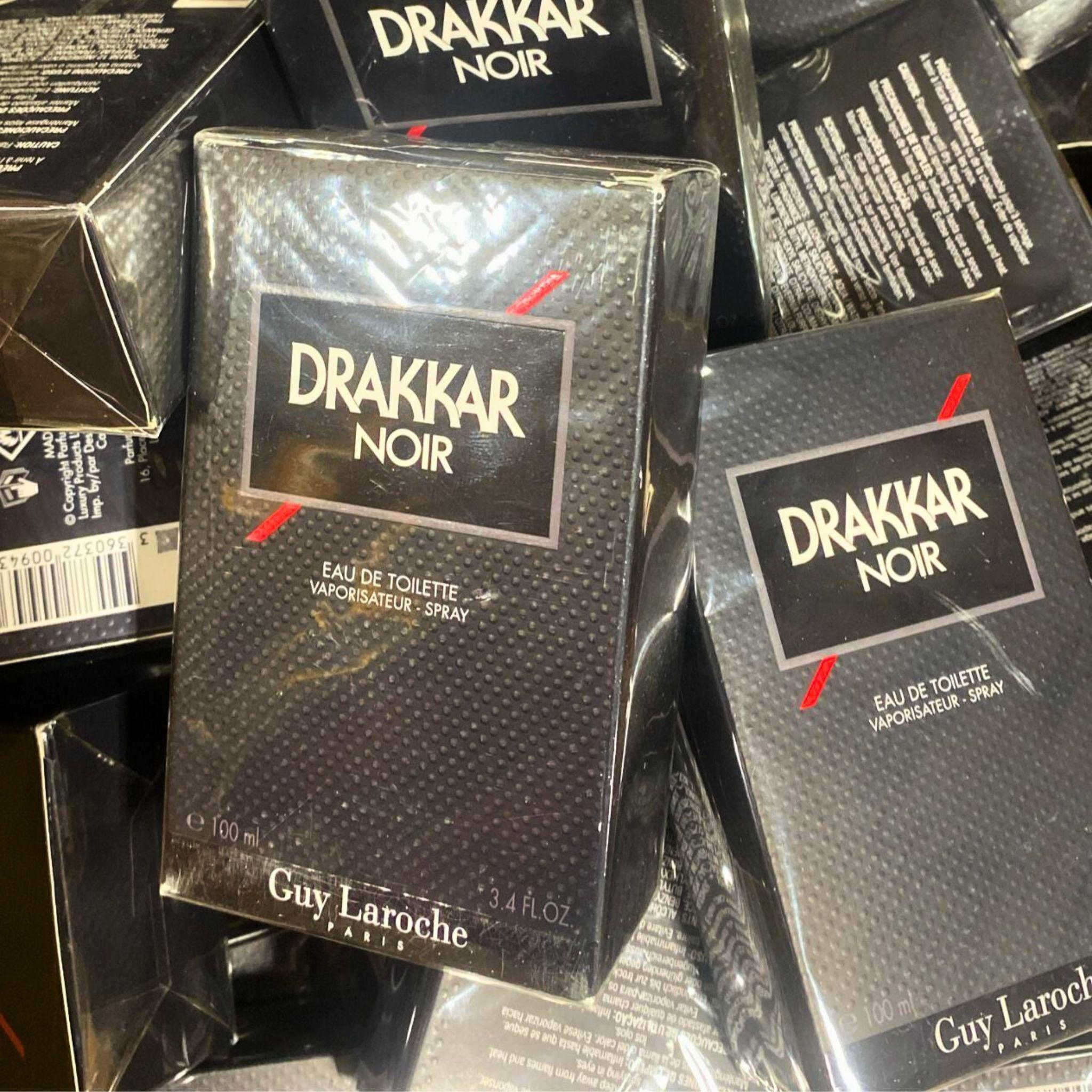 Drakkar Noir Eau De Toilette Spray by Guy Laroche Paris - 3.4 oz (100ml) Men's Cologne - 38 Piece Bulk Lot - Fresh Woody Aromatic Fragrance for Day & Night Wear, Office & Special Occasions