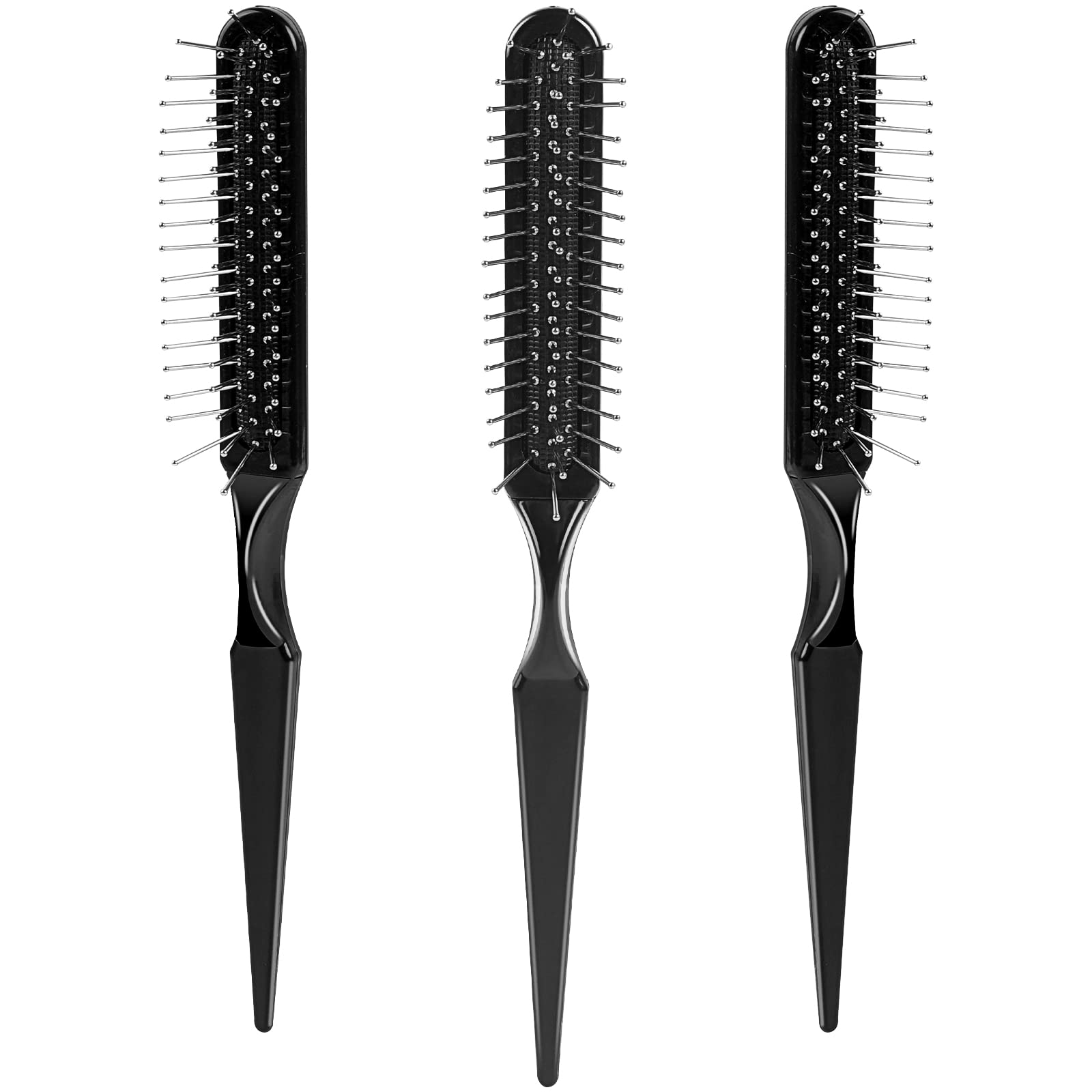 3-Pack Synthetic Wig Brush Set - Detangling Wire Combs for Wigs & Travel