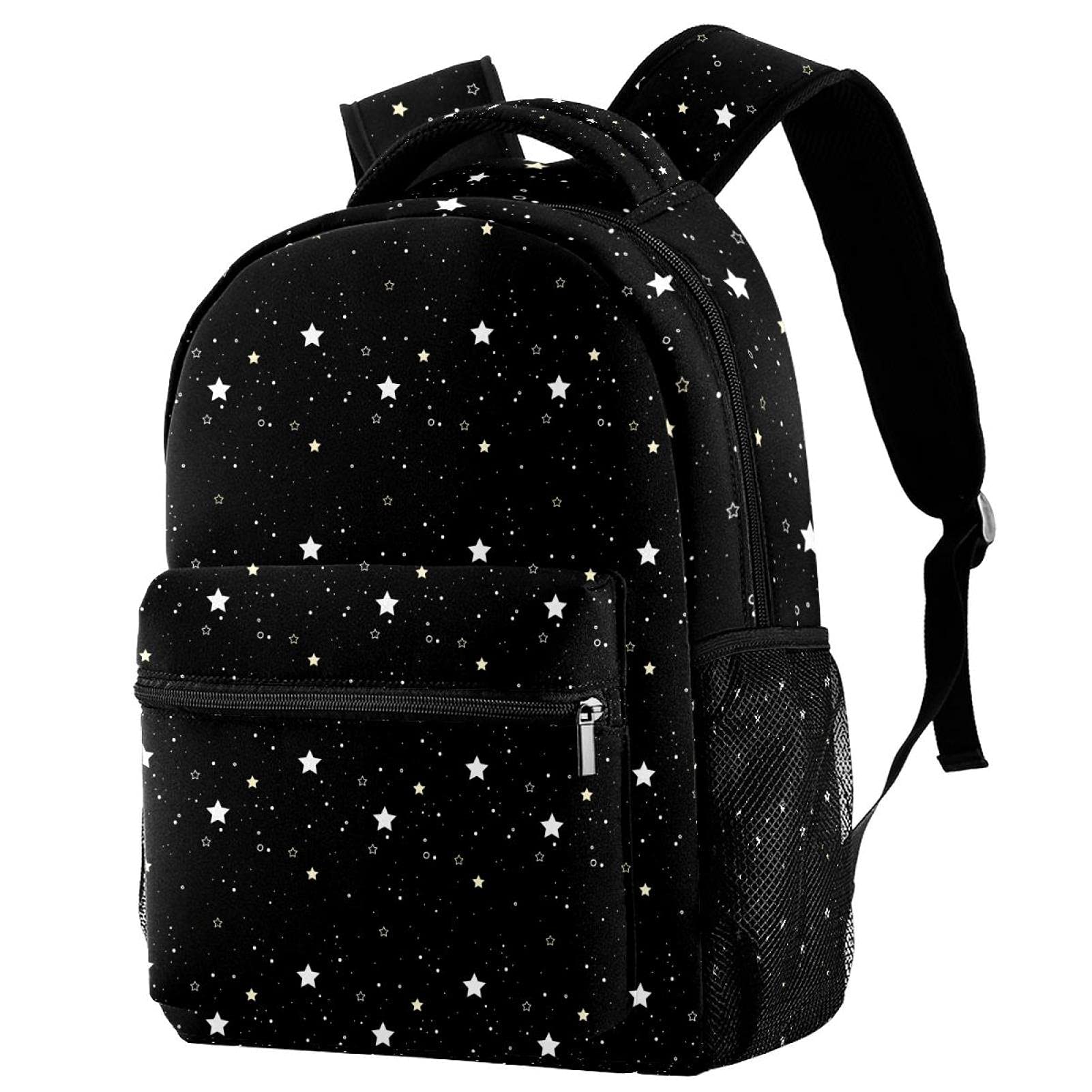 Doodle Stars Pattern Backpack - Lightweight Waterproof Laptop Backpack with Double Straps for School, Travel & Work - Perfect Casual Daypack for Students & Professionals