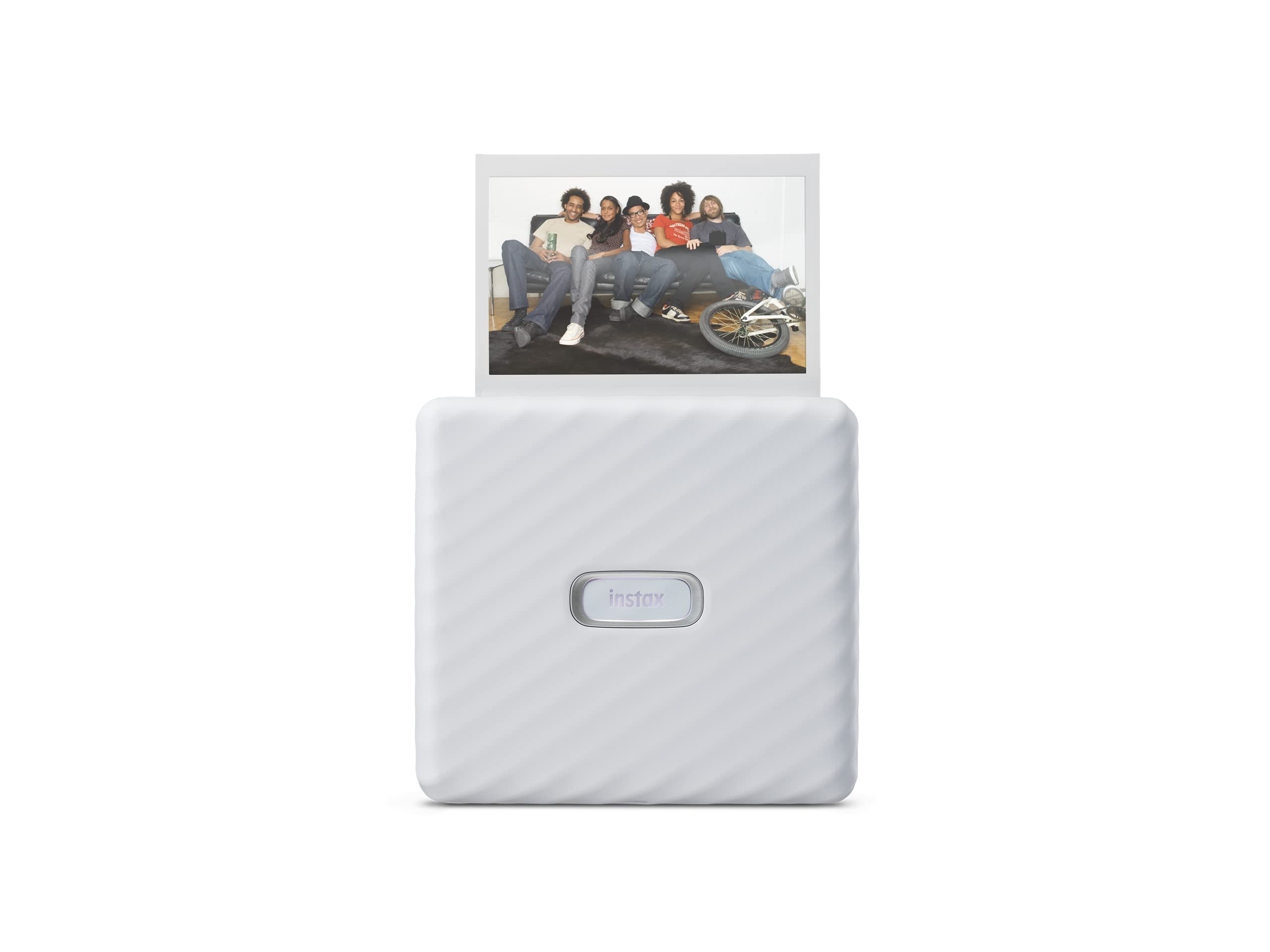 Fujifilm Instax Link Wide Instant Photo Printer - Print Polaroid-Style Photos in Ash White | Perfect for Travel, Parties & Scrapbooking