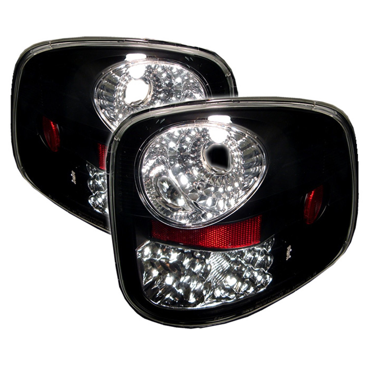 Spyder Ford F150 Flareside 1997-2003 LED Tail Lights - Black Smoke Lens - Direct Replacement - Upgrade Your Truck Lighting for Night Driving & Off-Road Adventures