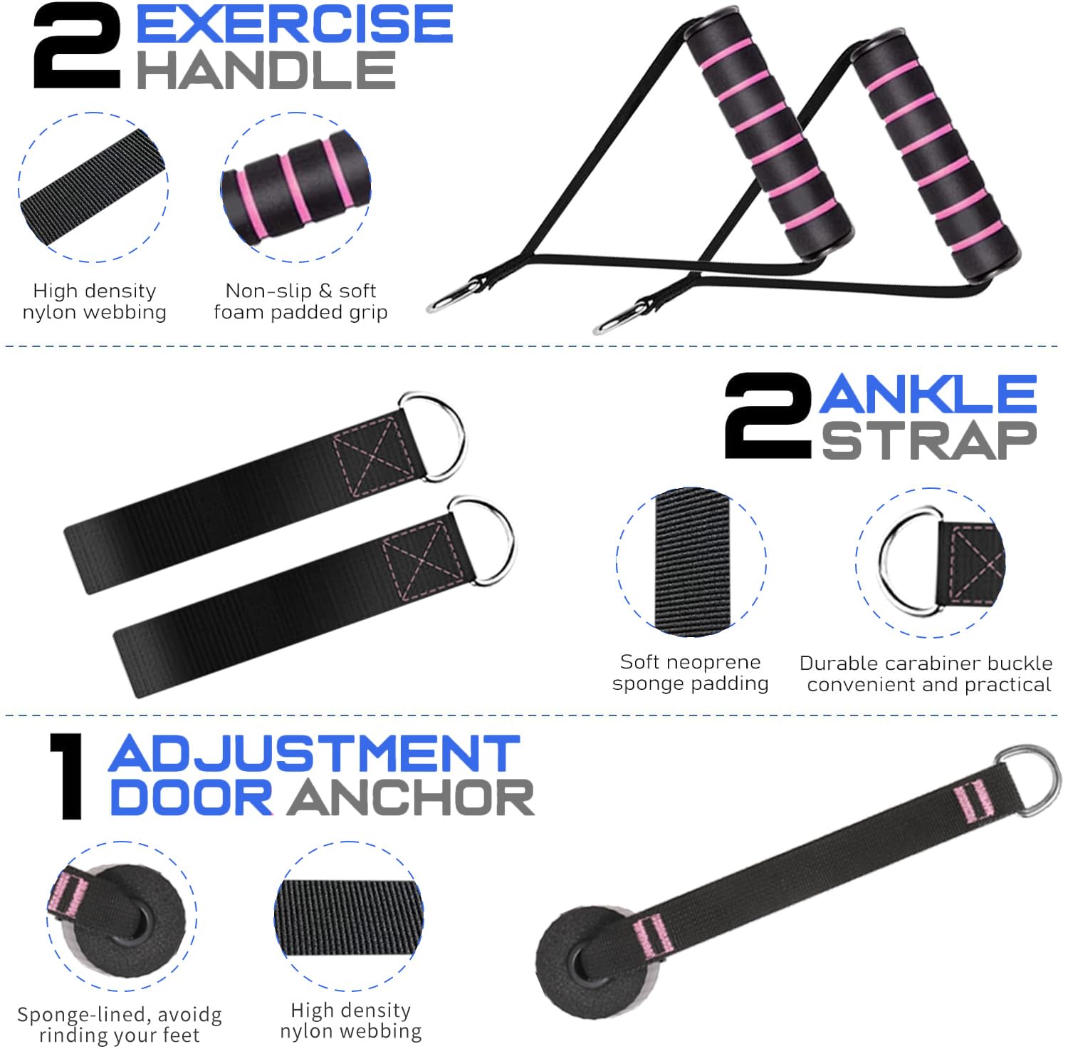 Qicool Pilates Bar Kit with Resistance Bands - Full Body Workout Equipment for Women & Men - Home Gym, Yoga & Fitness Training - Perfect for Strength Training, Toning & Stretching Exercises
