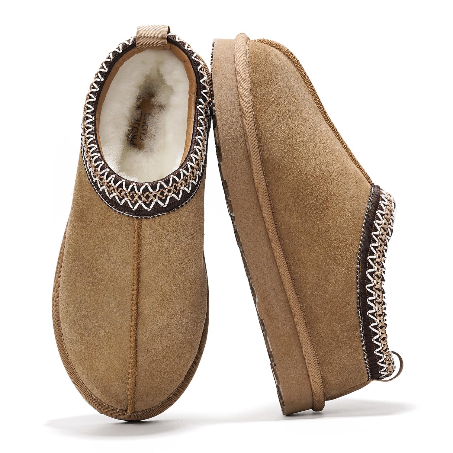 **Women's Genuine Australian Sheepskin & Real Shearling Fur Slippers - Cloud Memory Foam Indoor/Outdoor Fuzzy House Shoes - Cozy Winter Gifts for Her (Nerita) | Perfect for Lounging, Home Comfort & Cold Weather Wear**