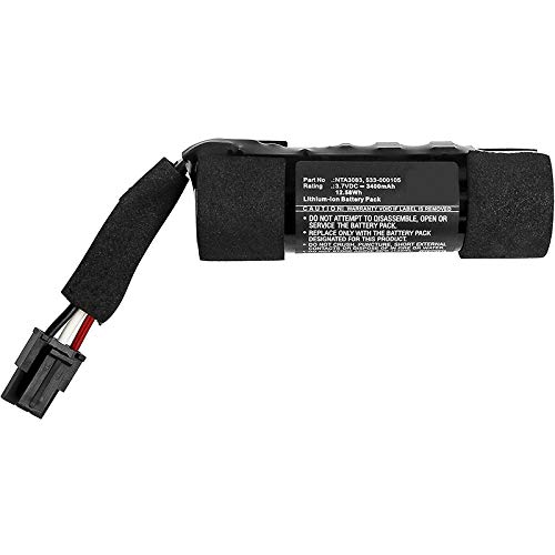 Synergy Digital Replacement Battery for Logitech 533-000105 Speaker - 3.7V 3400mAh Li-ion High Capacity Battery Compatible with Logitech NTA3083 - Perfect for Home Audio, Office Use & Wireless Speaker Systems