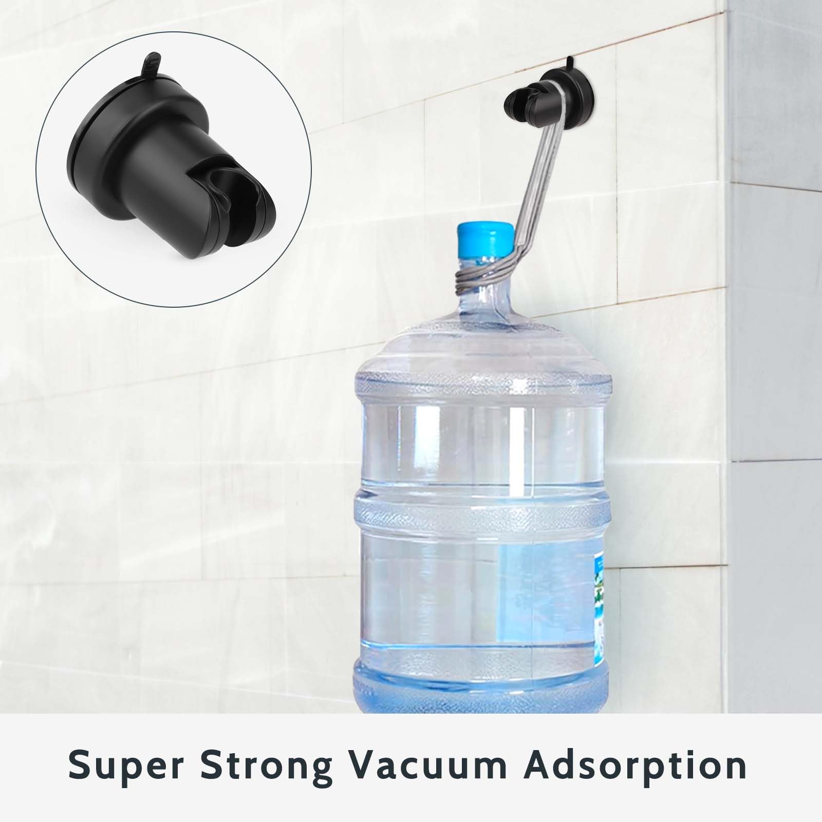 Adjustable Shower Head Holder with Strong Vacuum Suction Cup - Removable Wall Mount Bathroom Accessory for Shower Wand - Durable ABS Plastic - Perfect for Small Spaces & Rental Homes