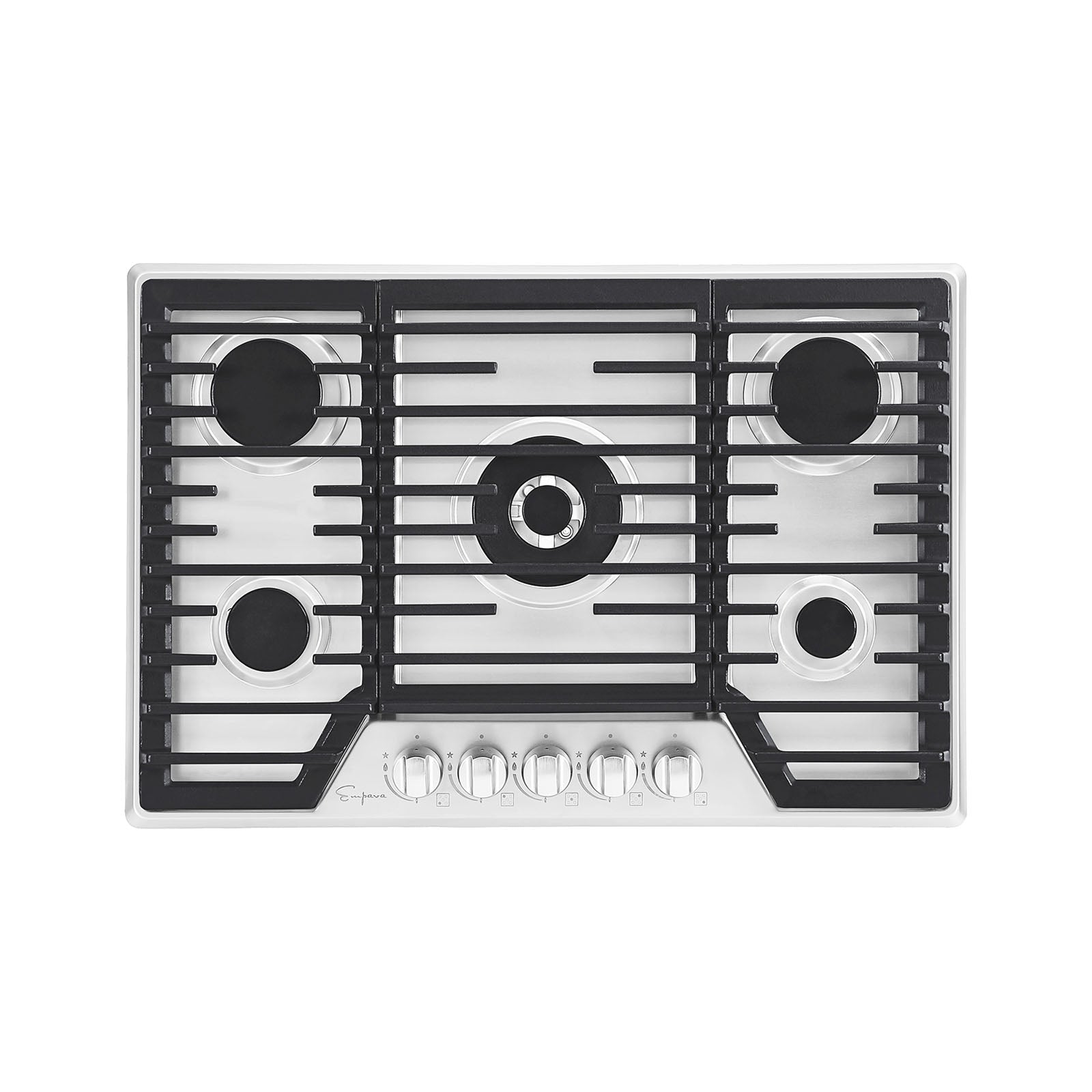 Empava 30 Inch 5 Burner Built-In Gas Cooktop - Stainless Steel Professional Range Top for Home Kitchen (Model 30GC37) | Perfect for Cooking, Baking & Entertaining