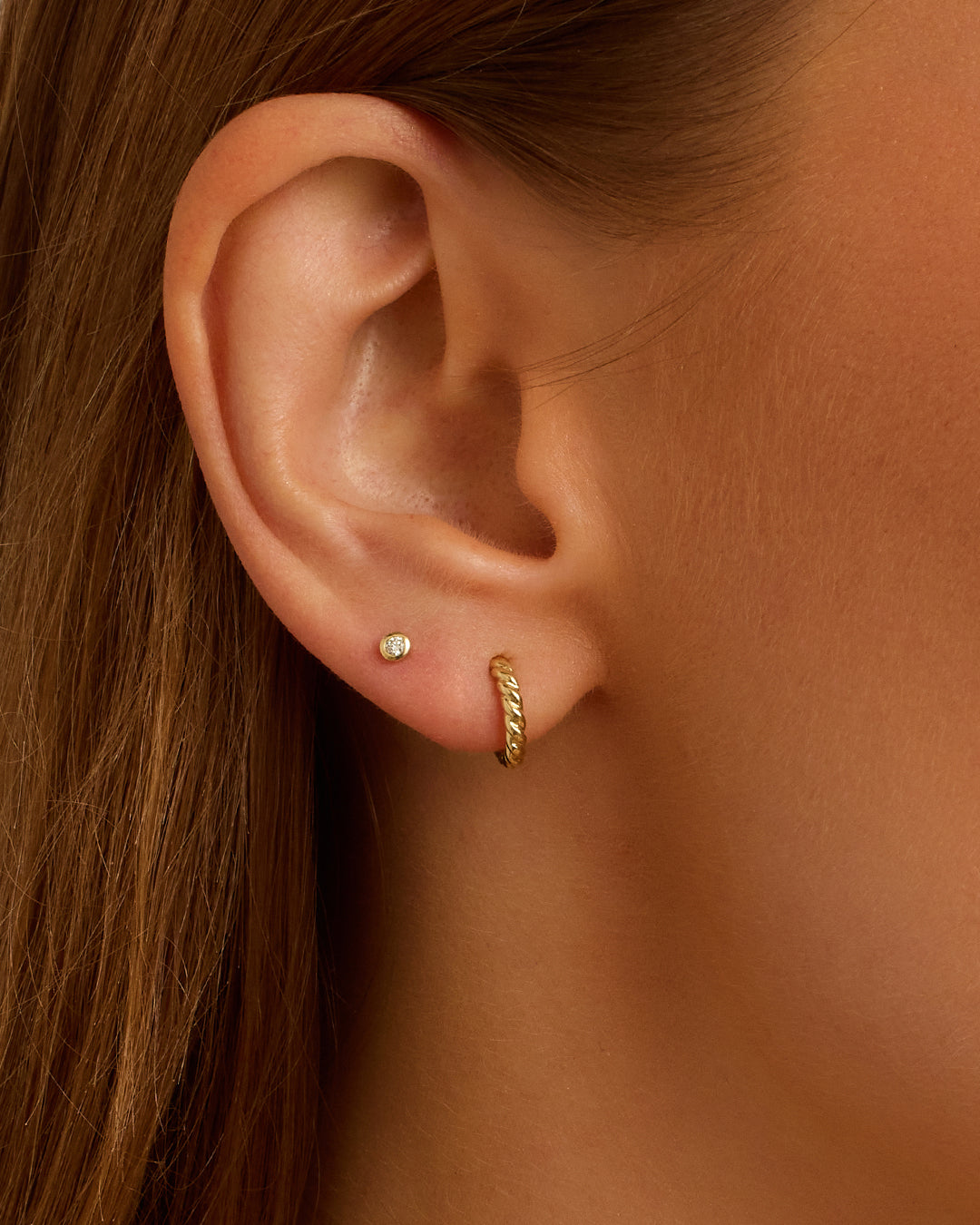 14K Gold Huggie Hoop Earrings for Women - Minimalist Small Hoops for Everyday Wear - Perfect for Work, Date Night & Gifting