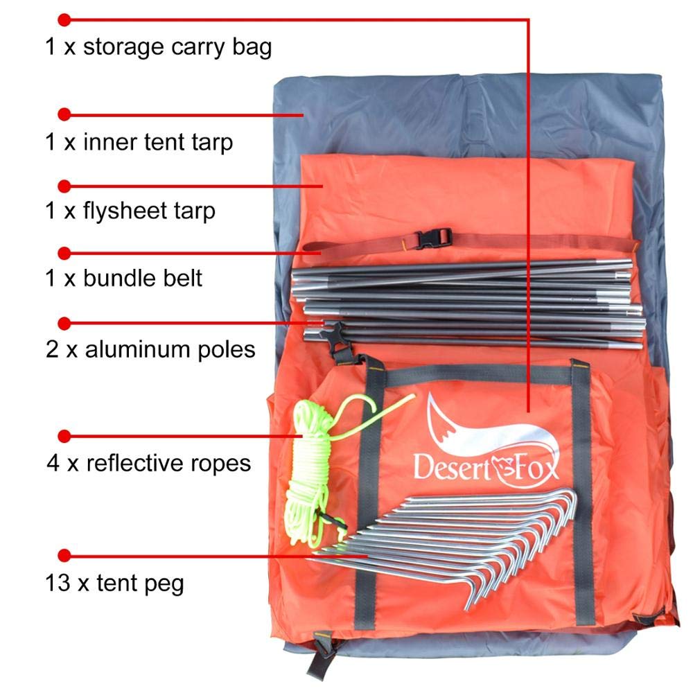 Lustar Lightweight 1-3 Person Backpacking Tent - Double Waterproof, Portable Aluminum Pole Camping Tent for Hiking, Travel & Outdoor Adventures