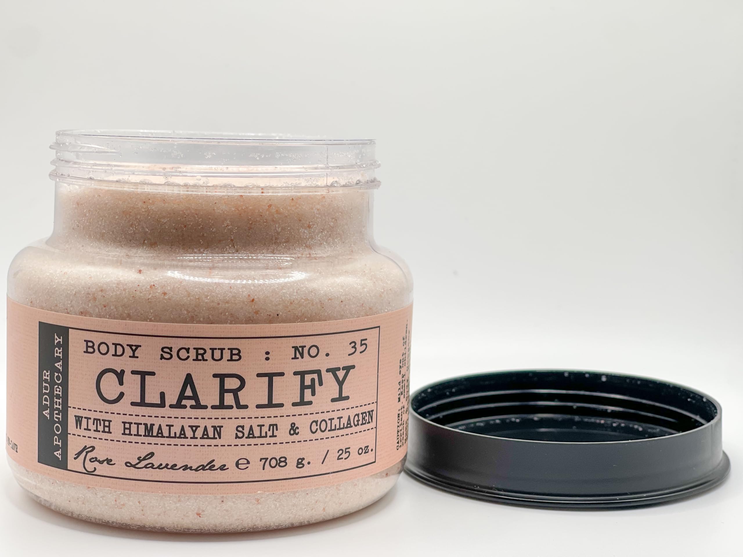 Himalayan Salt & Collagen Body Scrub with Rose Lavender - Exfoliating & Moisturizing 25 oz for Smooth Skin - Perfect for Spa Day & Self-Care Routine