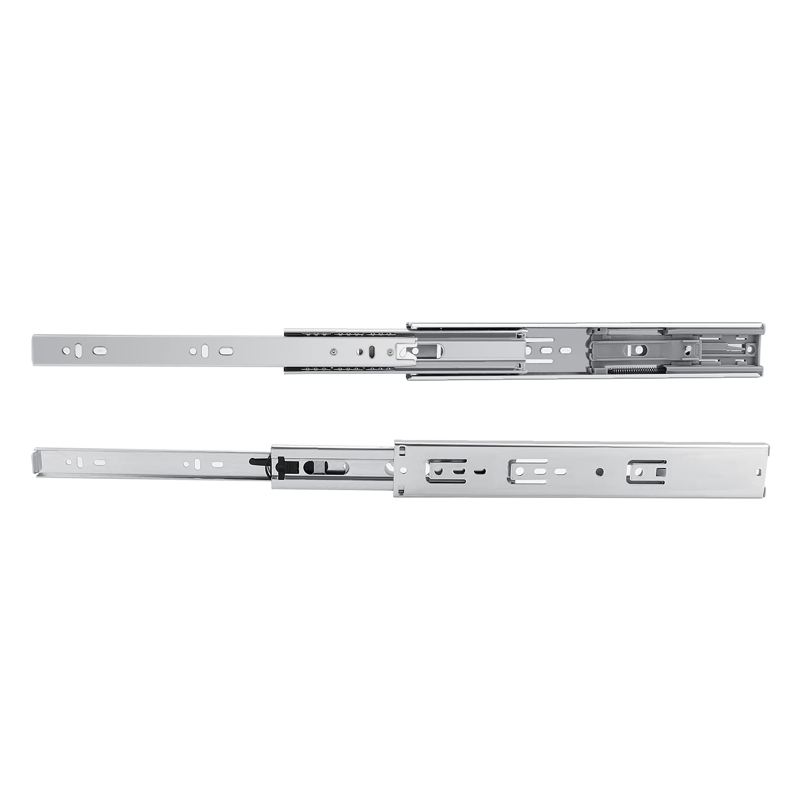 Gobrico 10 Pairs 18-inch Soft Close Ball Bearing Drawer Slides - Heavy Duty Side Mount Drawer Runners with 3-Folds Full Extension for Kitchen Cabinets, Dressers & Office Furniture