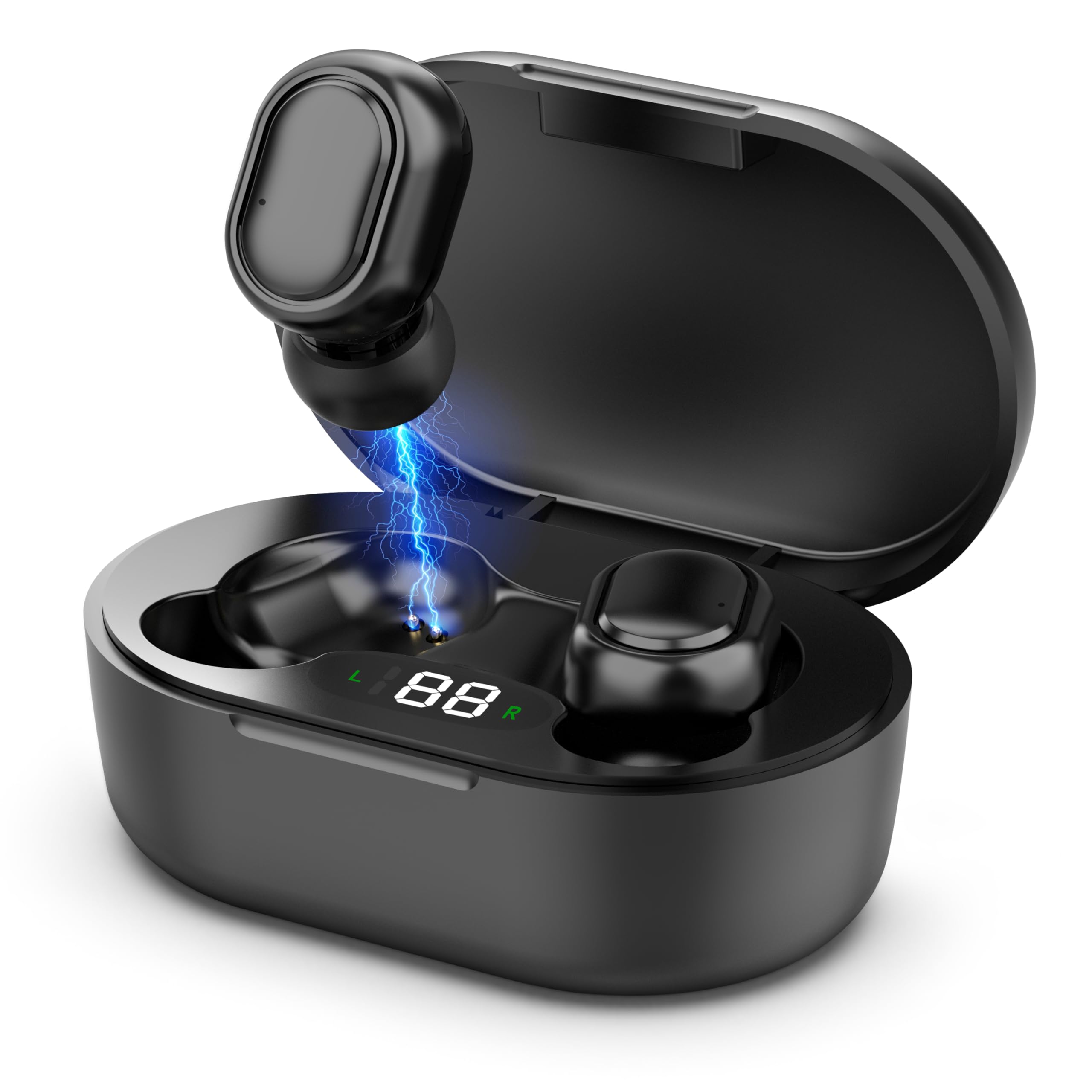 Rechargeable Digital Hearing Aids for Seniors & Adults - 16-Channel Bluetooth Hearing Amplifier with TV Mode - Clear Sound for Conversations, Watching TV, and Outdoor Activities