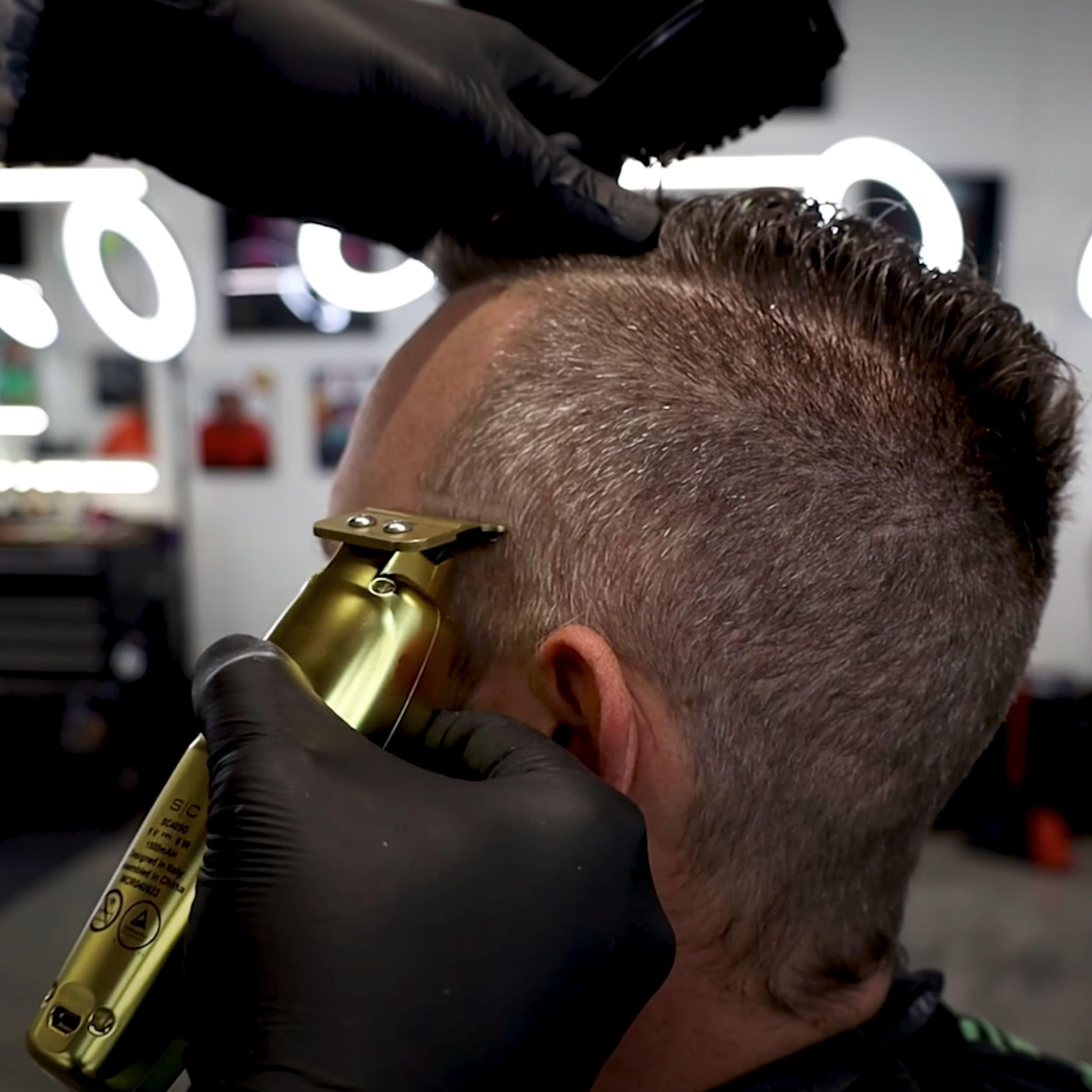 GAMMA+ Replacement X-Pro Wide Gold Titanium Blade with Black Diamond - Premium Trimmer Set for Professional Hair Cutting & Grooming | Perfect for Barbers, Stylists & Home Use