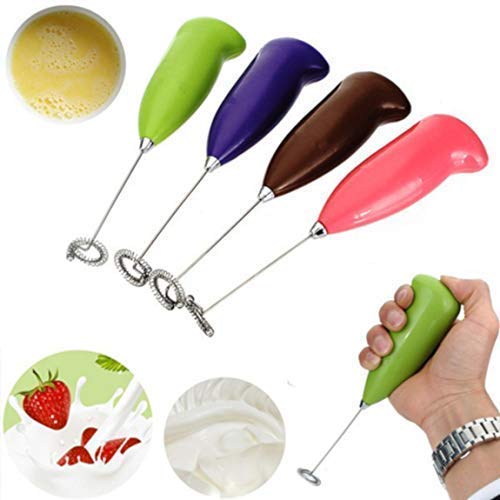 Battery Milk Frother Handheld - Electric Foam Maker for Coffee & Latte