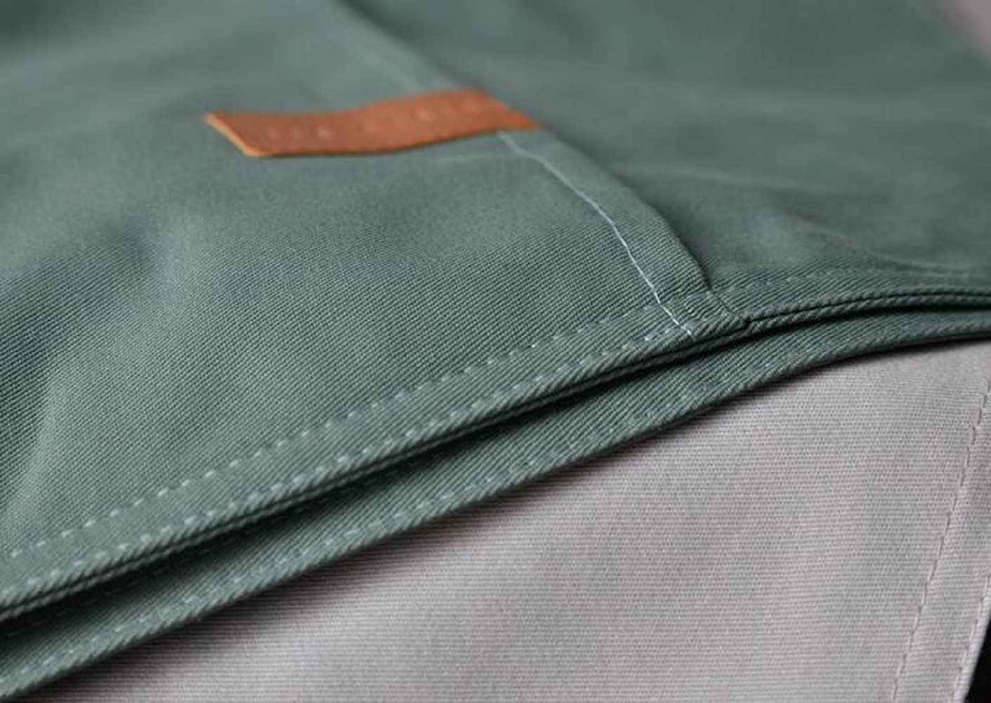 Custom Chair Back Covers for Dorm & Office - Light Grey Armless Chair Organizer with Storage Pockets - Perfect for College Dorms, Home Office & Small Spaces
