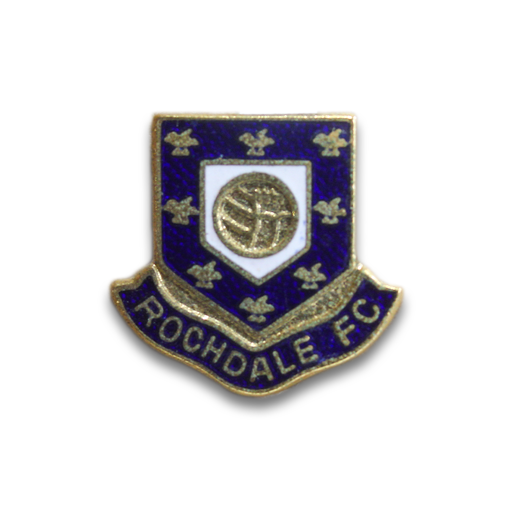 Rochdale AFC Pin Badge - Official Football Club Enamel Lapel Pin - Perfect for Fans, Collectors & Match Day Outfits