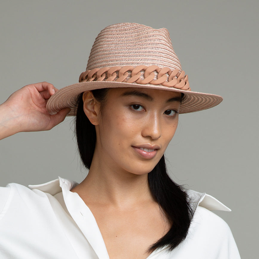 Lillian Vented Hemp Packable Fedora Hat for Women - Breathable Summer Sun Hat for Travel, Beach & Outdoor Activities