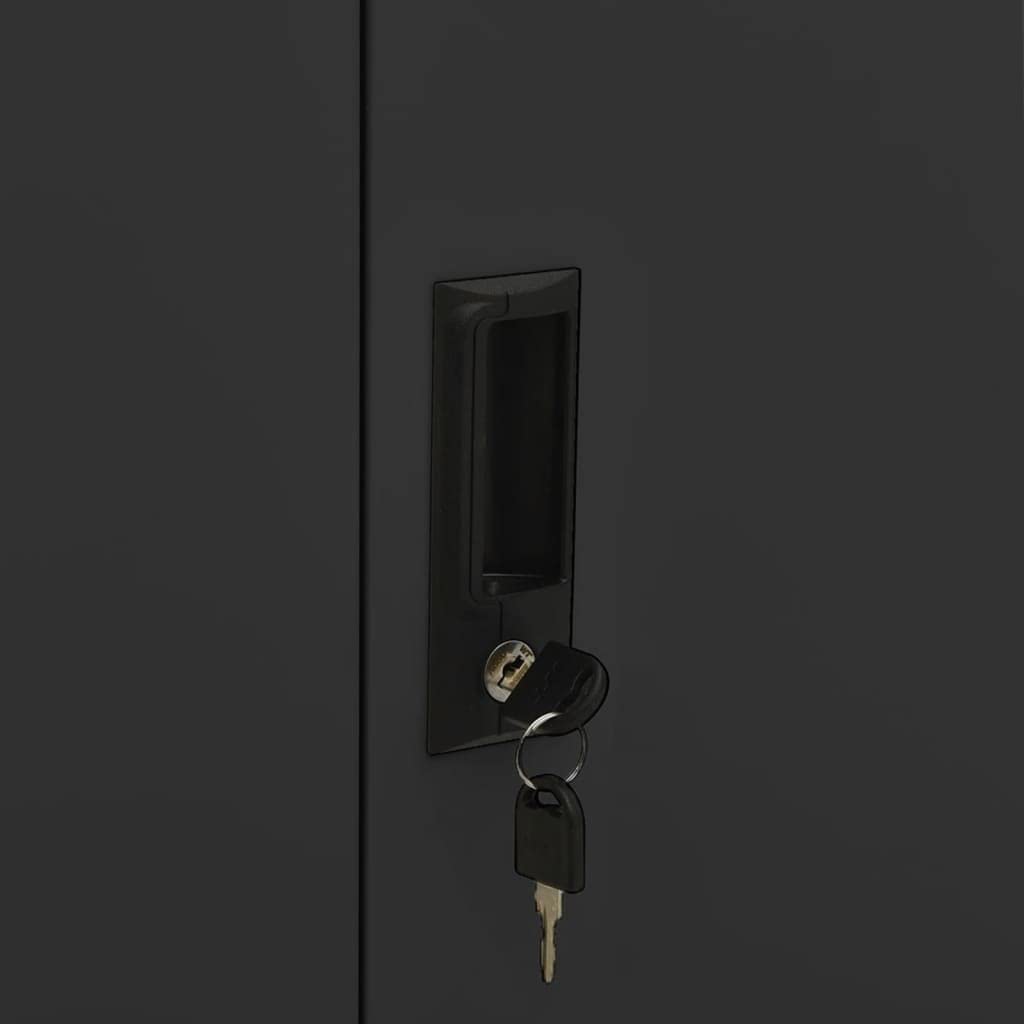 Space Saving Steel Storage Cabinet with Lock - 35.4