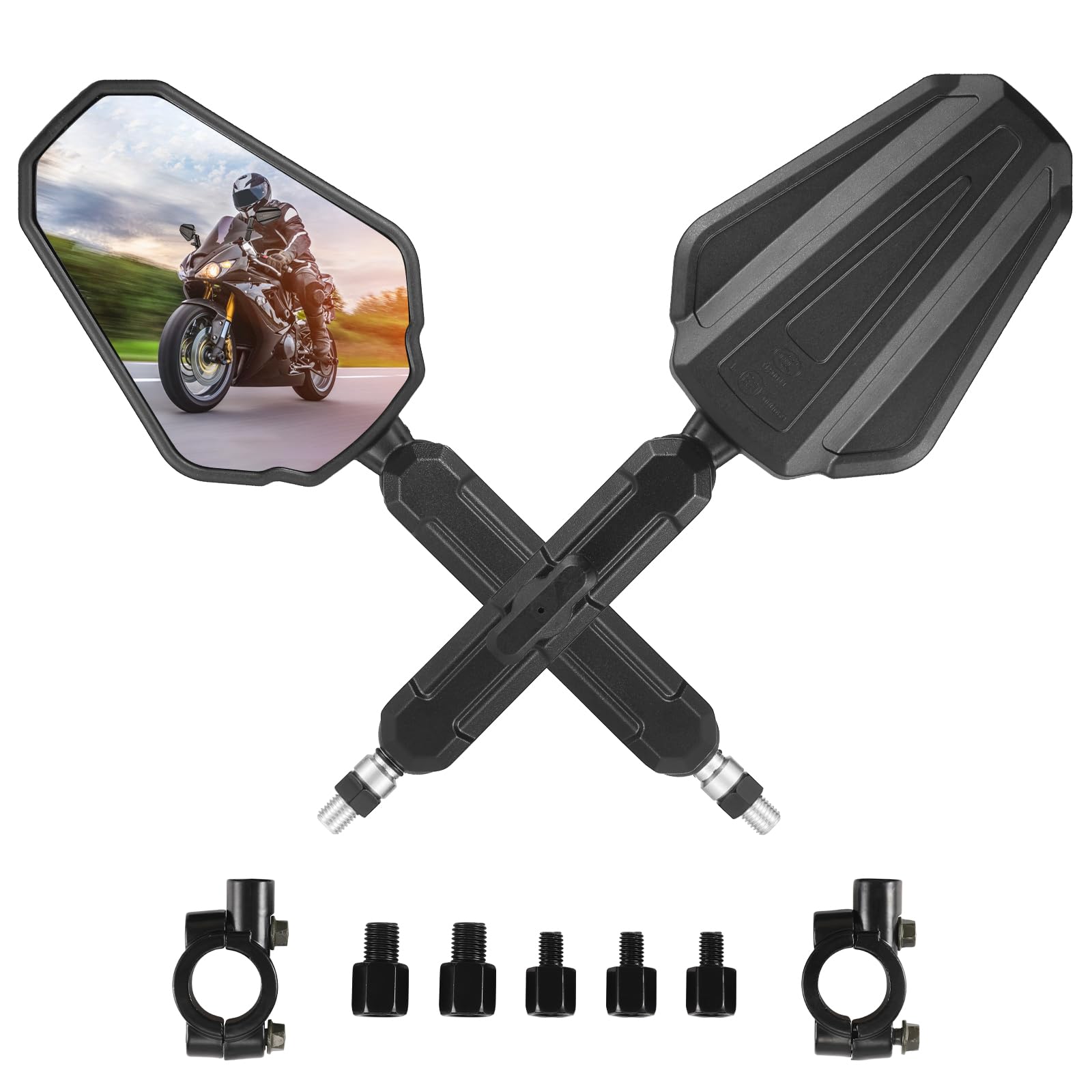 Adjustable Motorcycle Mirrors 7/8