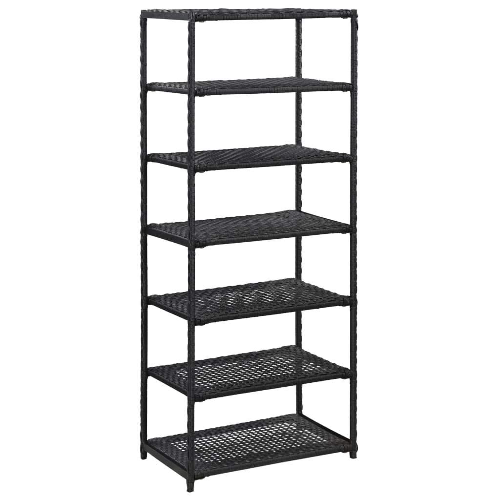 7-Tier Vertical Shoe Rack Organizer - Space Saving Porch & Entryway Shoe Storage - Compact 19.7