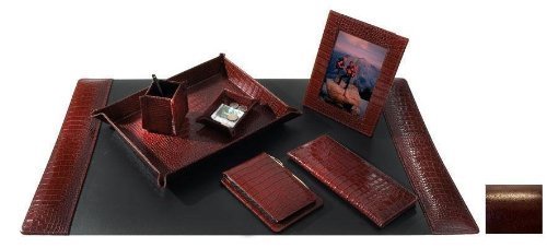 Raika Brown Letter Tray - Office Desk Organizer for Mail & Documents