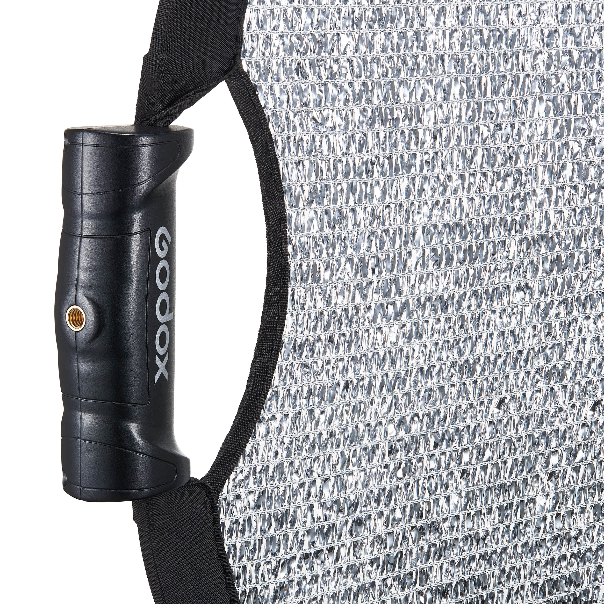 W RFT130 52-Inch Collapsible Windproof Silver Photography Reflector - Professional Light Reflector for Outdoor Photo Shoots, Studio Lighting & Portrait Photography
