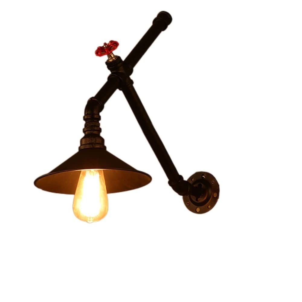 Vintage Wall Sconces - Retro Industrial Pipe Wall Lamp for Cafe, Bar, Aisle, Corridor & Balcony | Modern Hanging Light Fixture with 1 Bulb | Perfect for Restaurants, Lofts and Home Decor