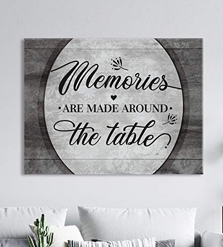 Elegant Framed Wall Art for Kitchen & Dining Room - Grey Home Decor Sign | Perfect for Farmhouse, Modern & Rustic Interior Design